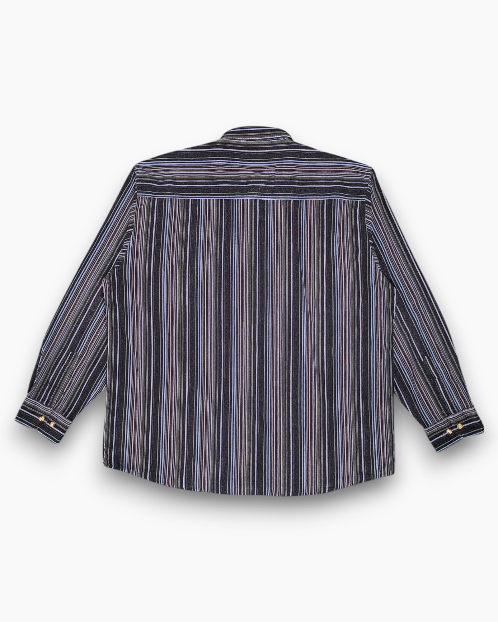 Back Vintage 90s/2000s Mc Panthon Button-Down Shirt – Striped (XL 43/44)