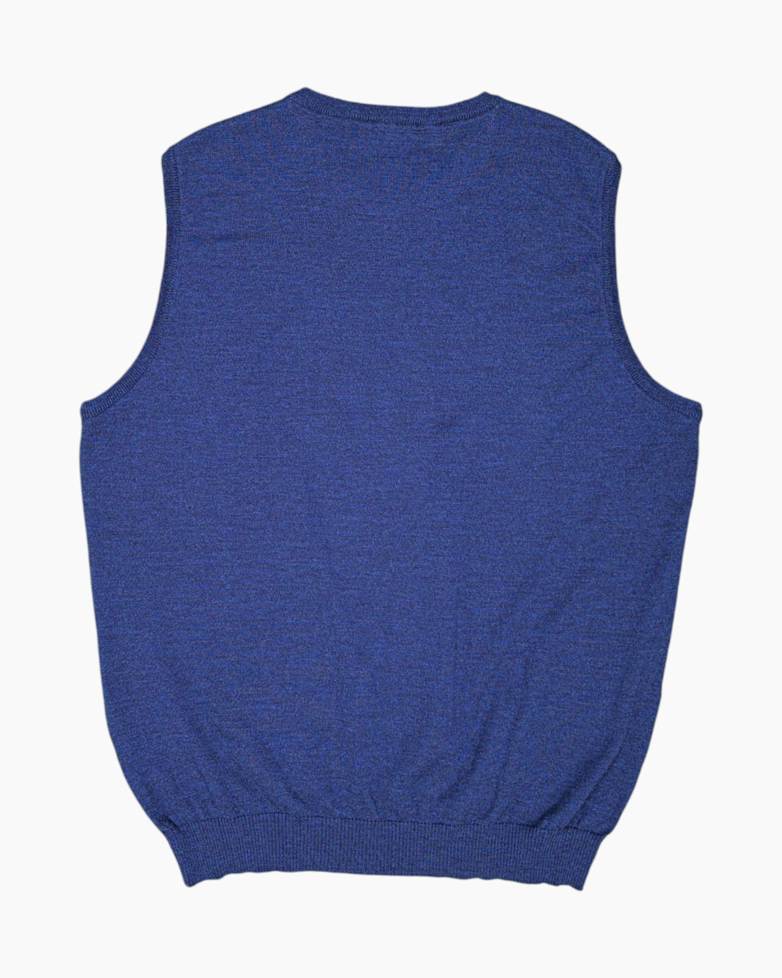 Back Pre-owned PAUL & SHARK Pullover Sweater – Navy V-neck Sleeveless