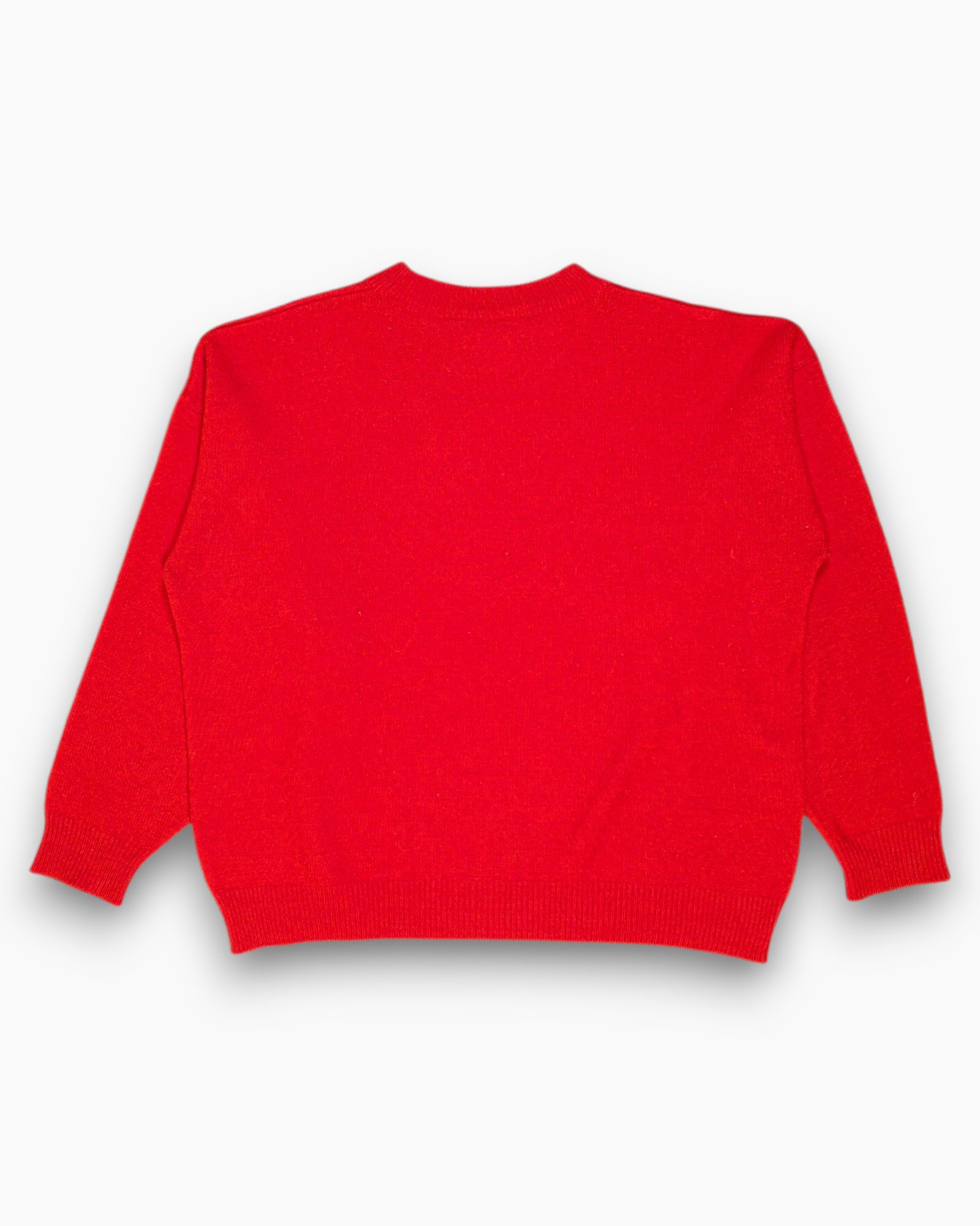 Back Vintage 80s/90s PUMA Pullover Sweater – Red (Boxy Sportswear) 