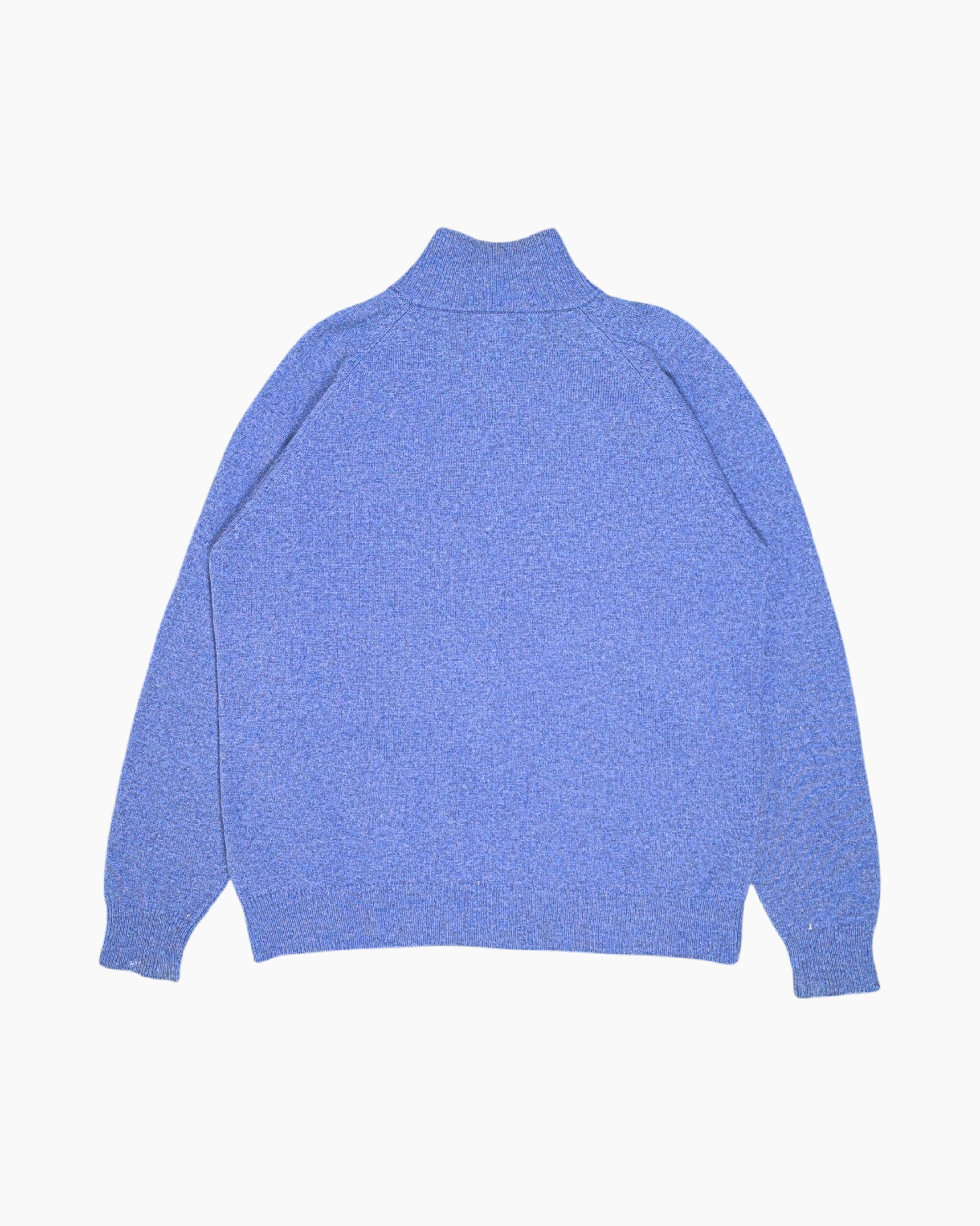 Back Vintage 80s/90s ROBE DI KAPPA Zip-up Sweater – Blue Wool Logo