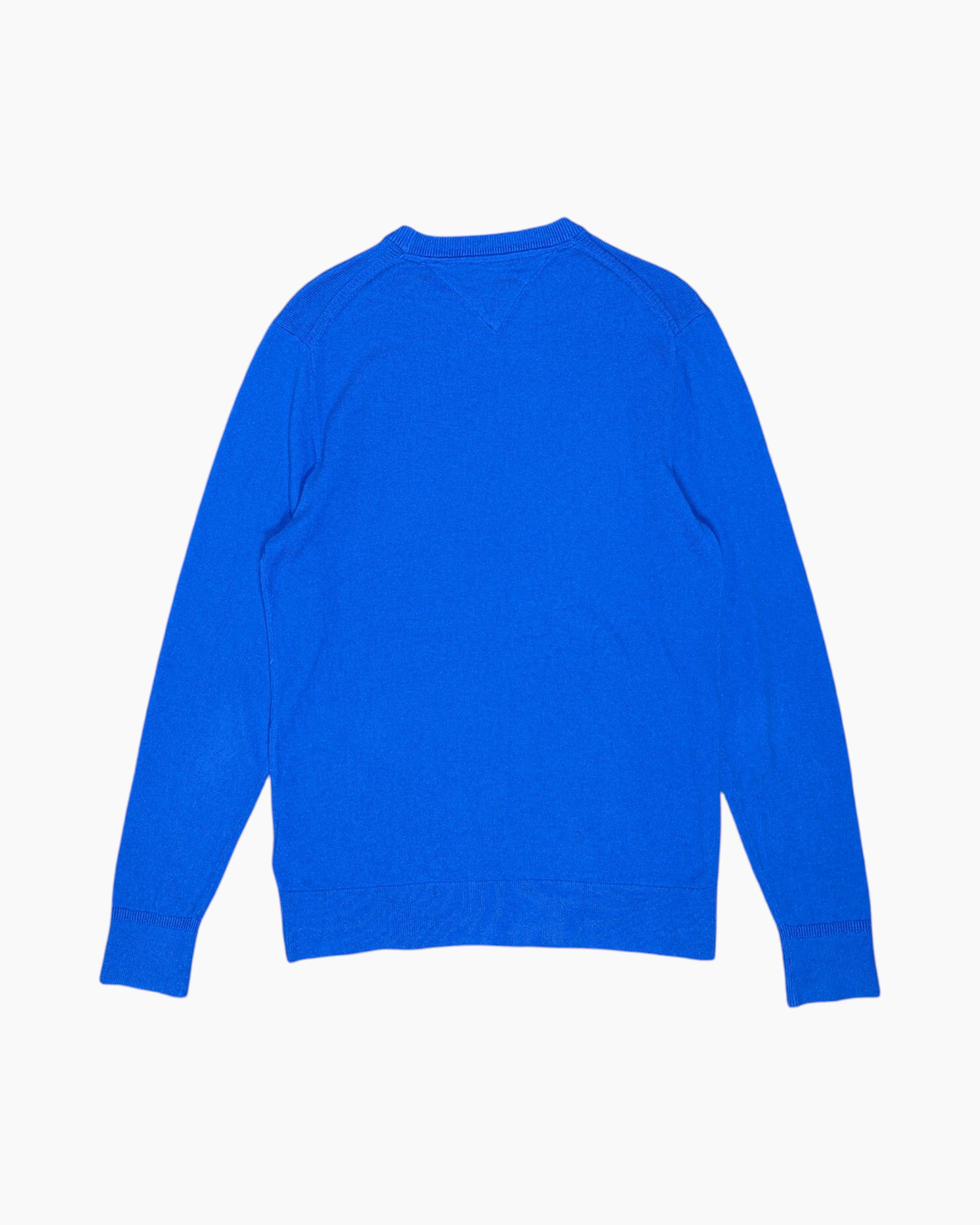 Back Pre-owned Tommy Hilfiger Pullover Sweater – Blue Crewneck