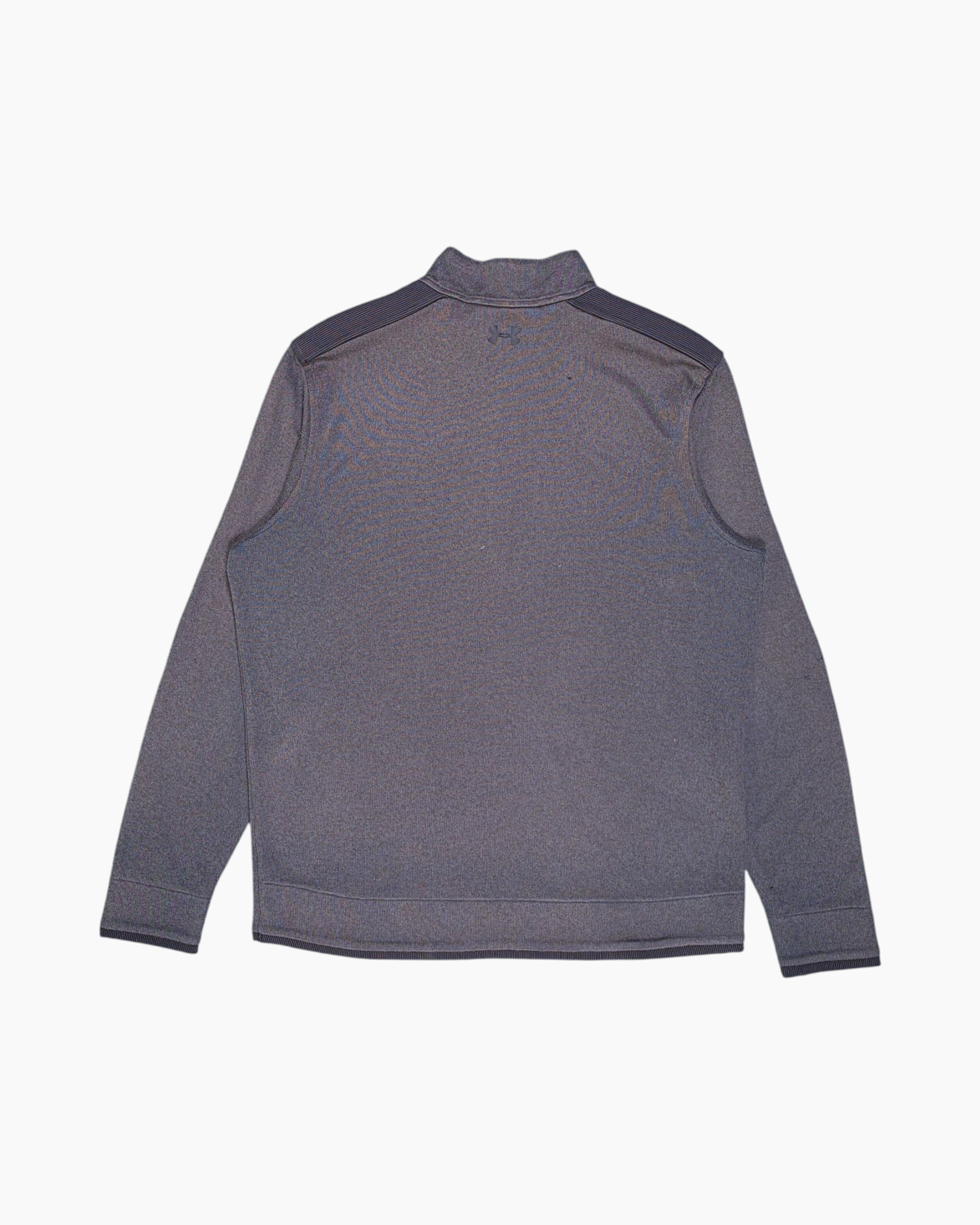 Back Pre-owned Under Armour Pullover Sweater (1/4 Zip) – Gray Contrast Shoulders