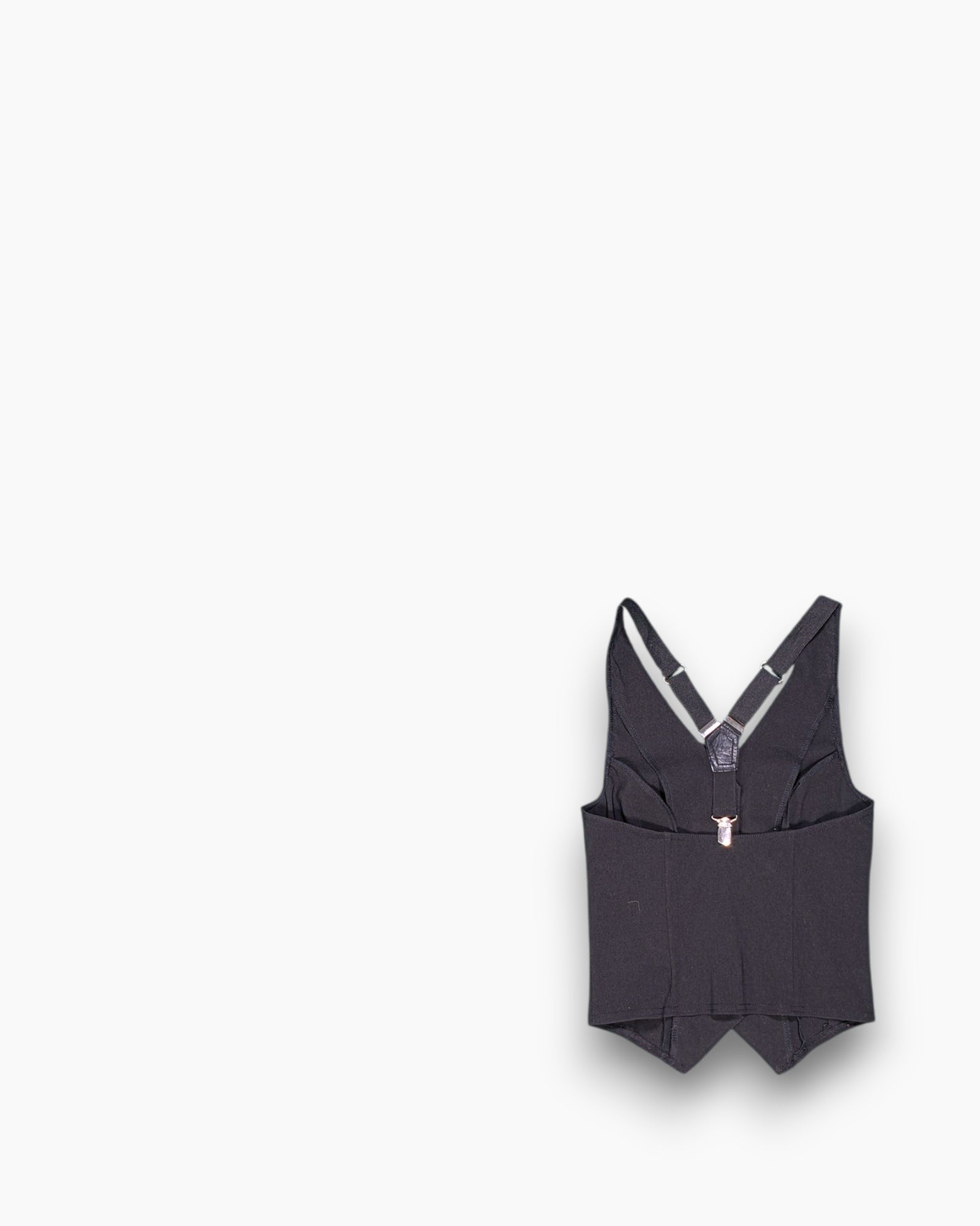 Back Vintage Y2K Sleeveless Button Front Top – Black Cropped Halter