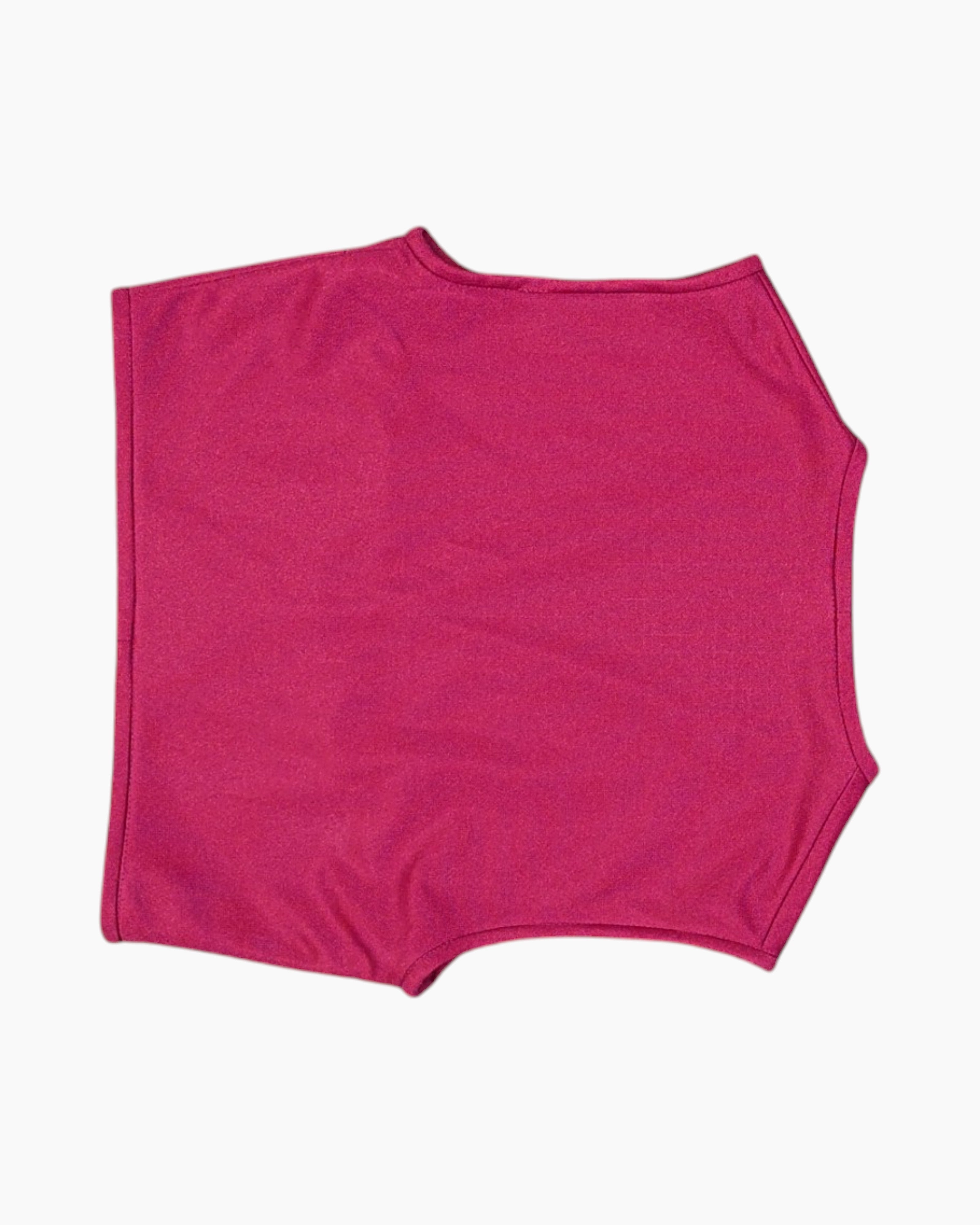 Back Pre-owned Unknown Sleeveless Top – Pink Crop Top (Size M)
