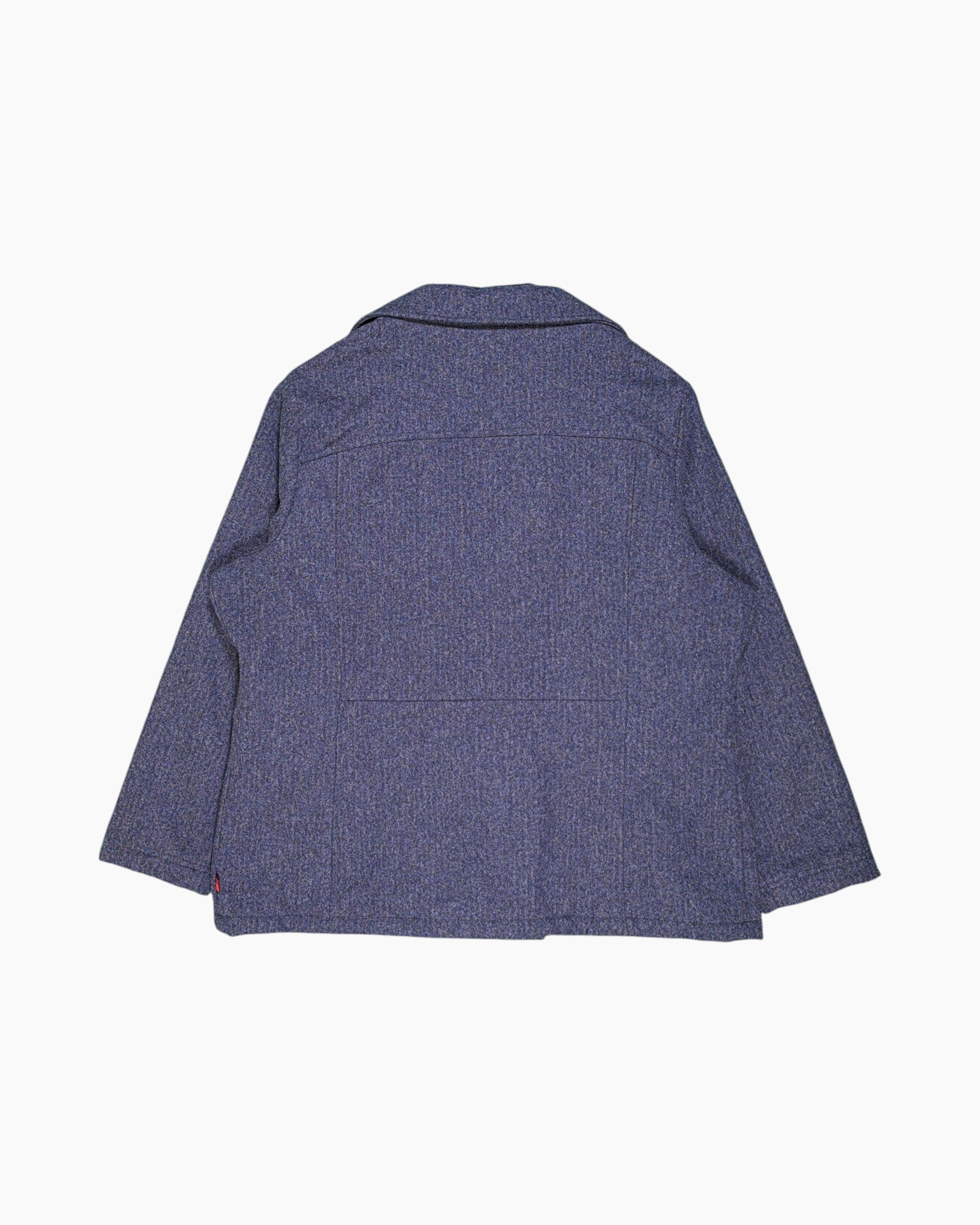 Back Pre-owned WOOLRICH Peacoat (Double-breasted Wool Coat) – Navy Quilted Lining