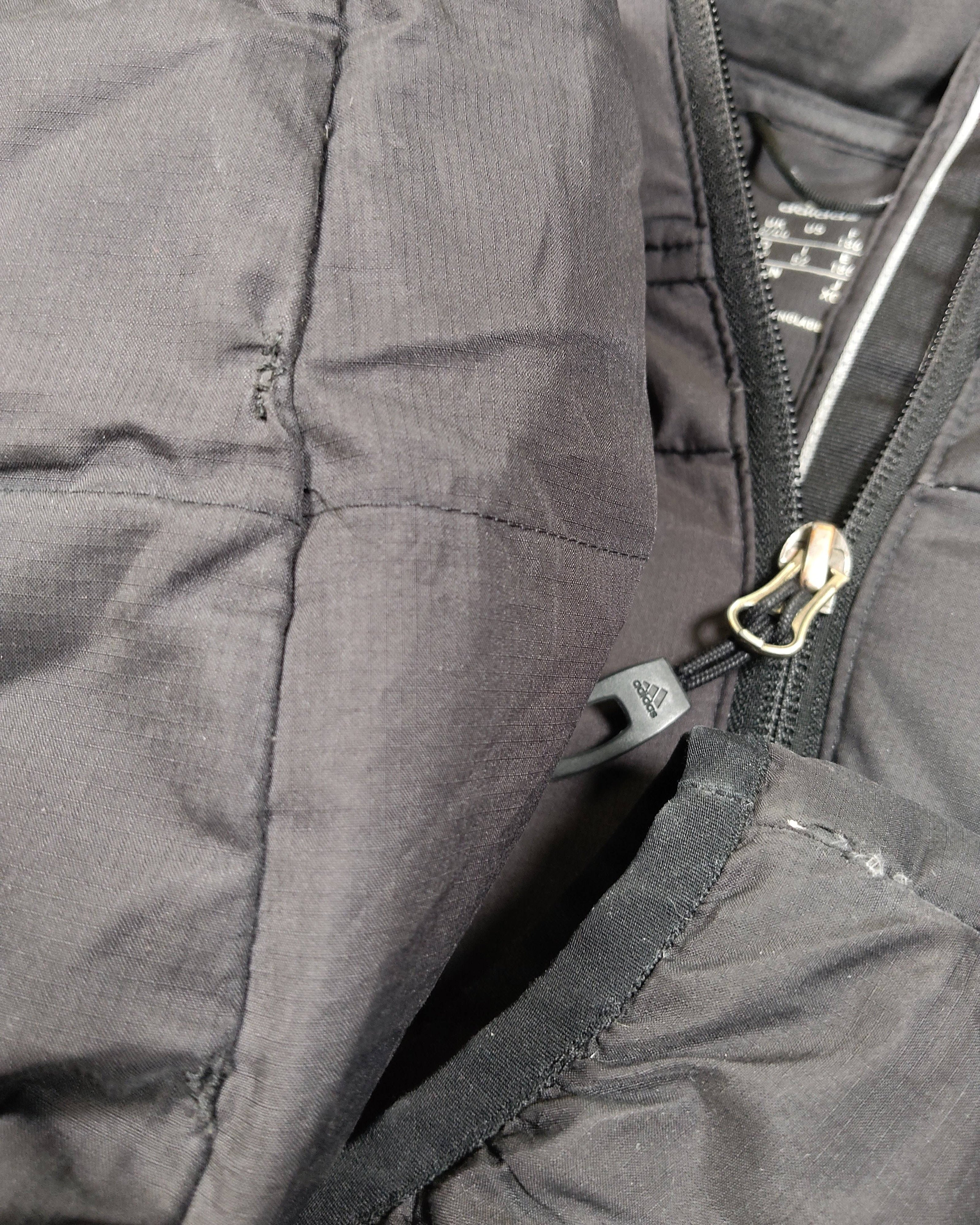 Extra-1 Pre-owned adidas Puffer Jacket – Black Quilted Hooded (Unisex, UK 42/44)