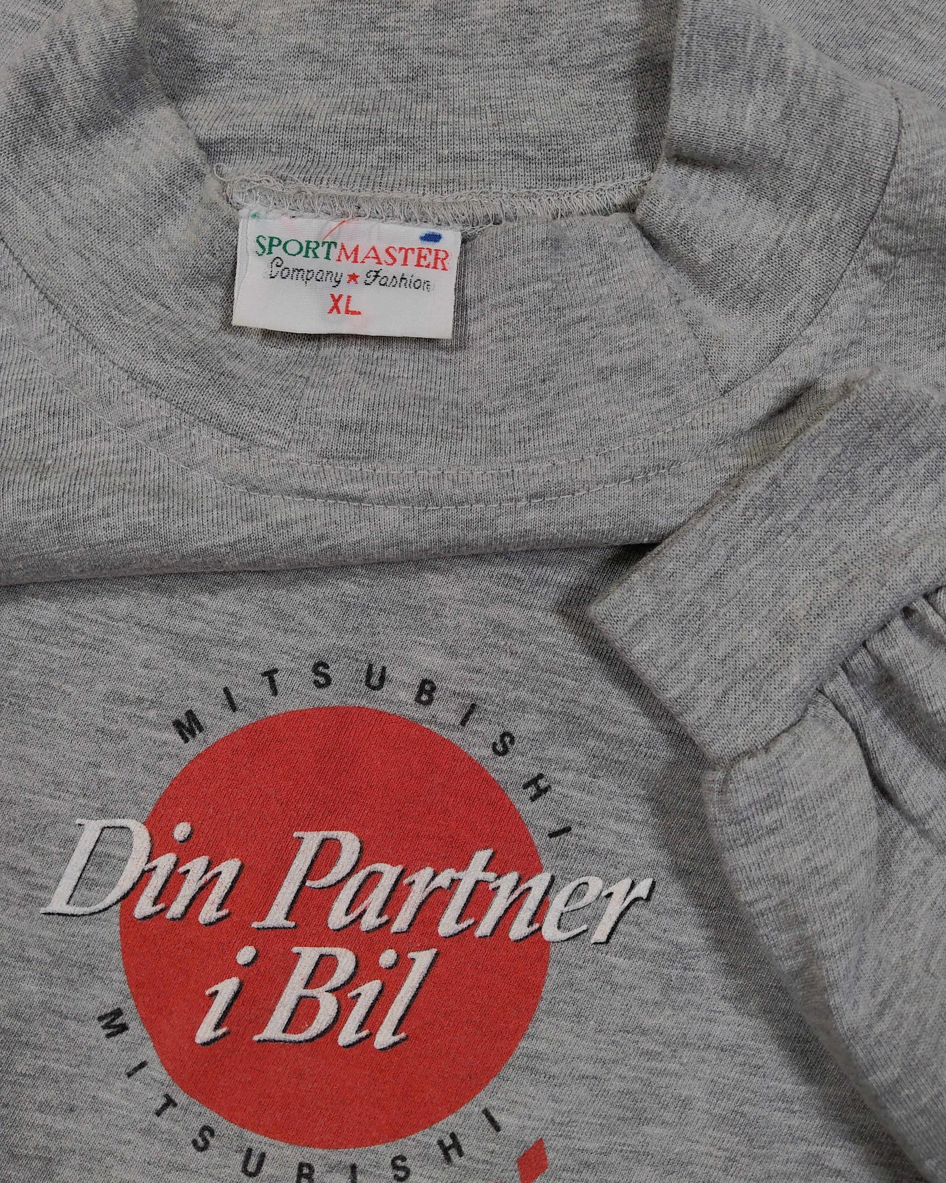 Extra-1 Vintage 80s/90s SPORTMASTER Pullover Sweater – Gray Chest Print