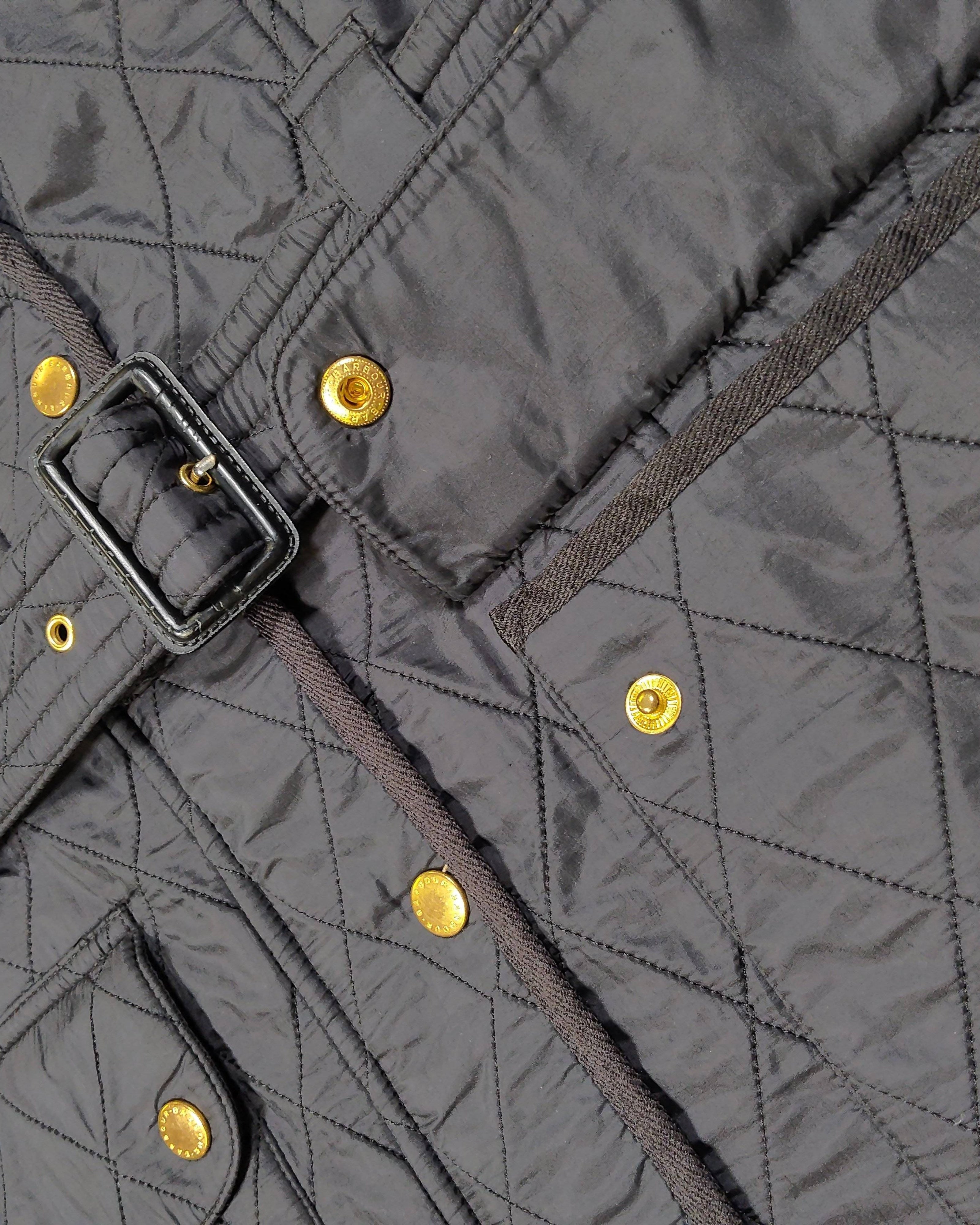 Extra-2 Pre-owned Barbour Quilted Jacket – Black Belted Moto (Women)