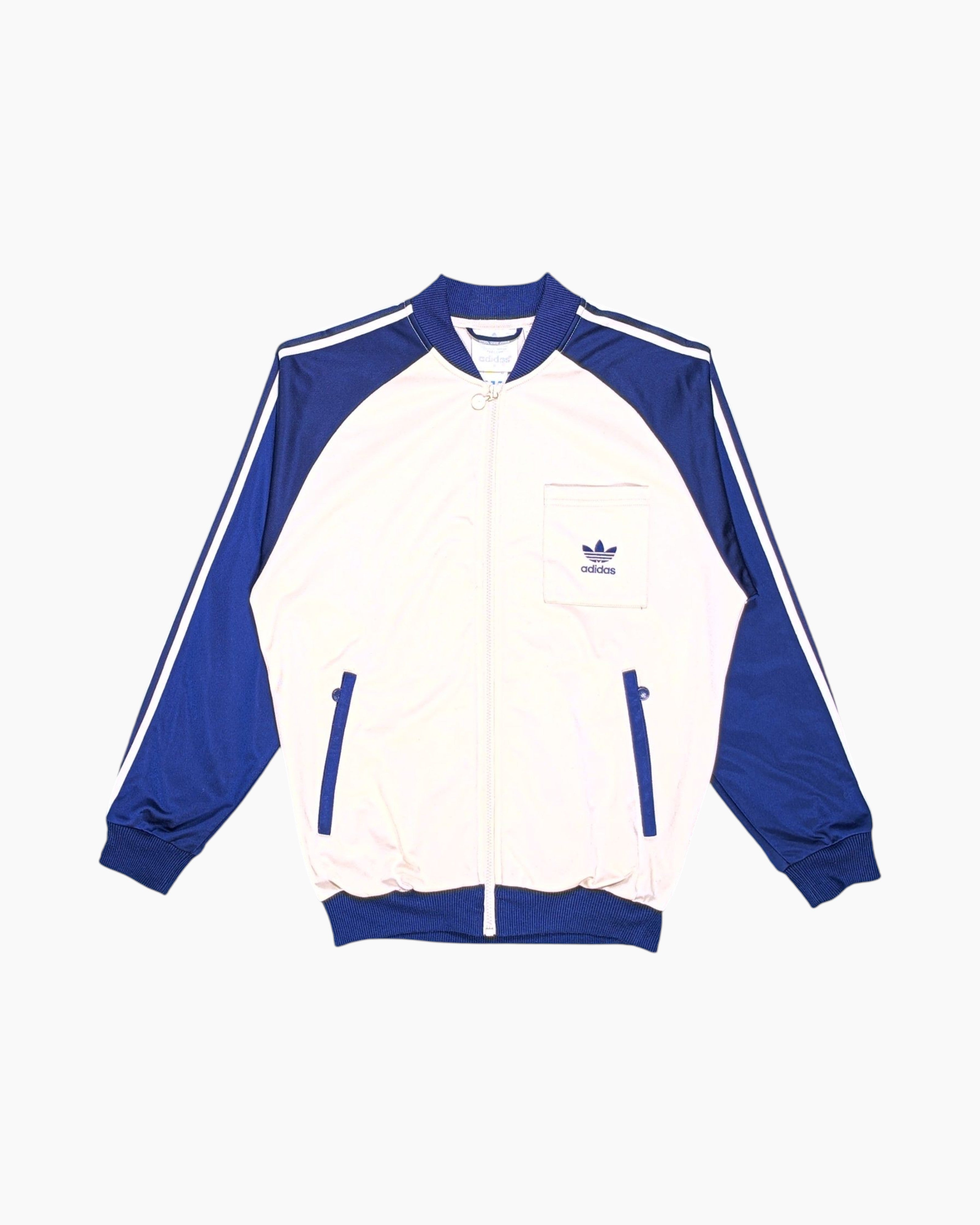 Front Vintage Y2K adidas Track Jacket – White Contrast Raglan