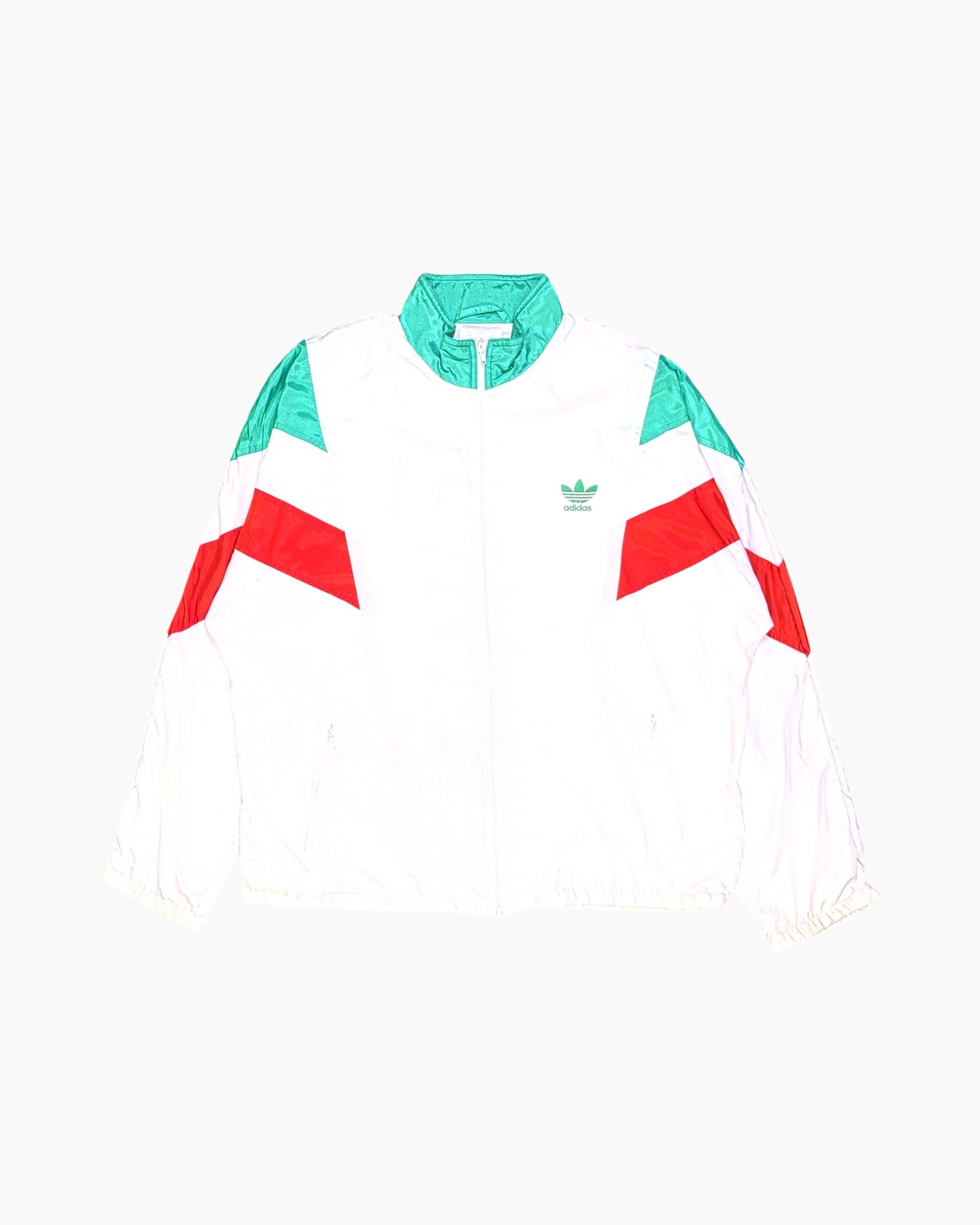 ジャケット・アウター 80-90s adidas White x Green Nylon Jacket 90s adidas reversible nylon jacket – NEVERKNOWS