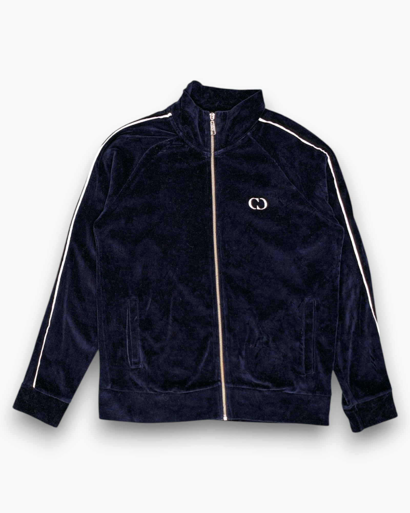 Pre-owned CRIMINAL DAMAGE Track Jacket S Streetwear – Navy Piping 