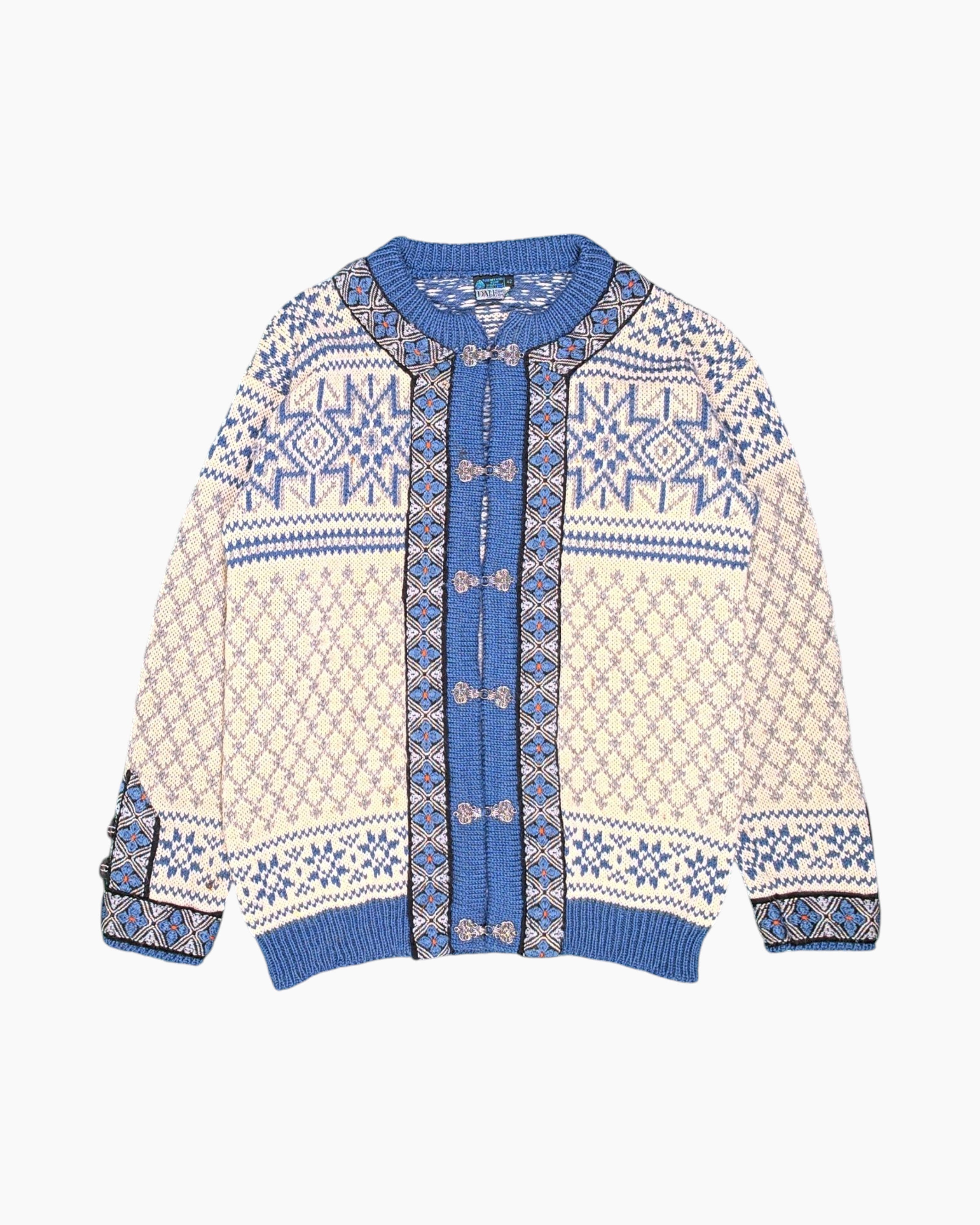 Vintage Dale Cardigan 42 Retro Norwegian Fair Isle – Unisex