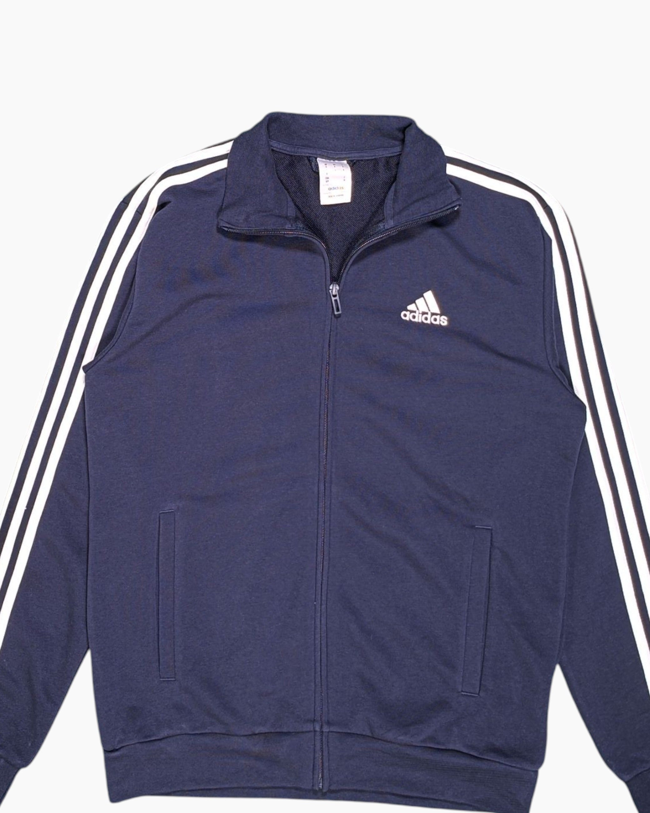 Pre-owned adidas Track Jacket S Regular Streetwear Navy Three