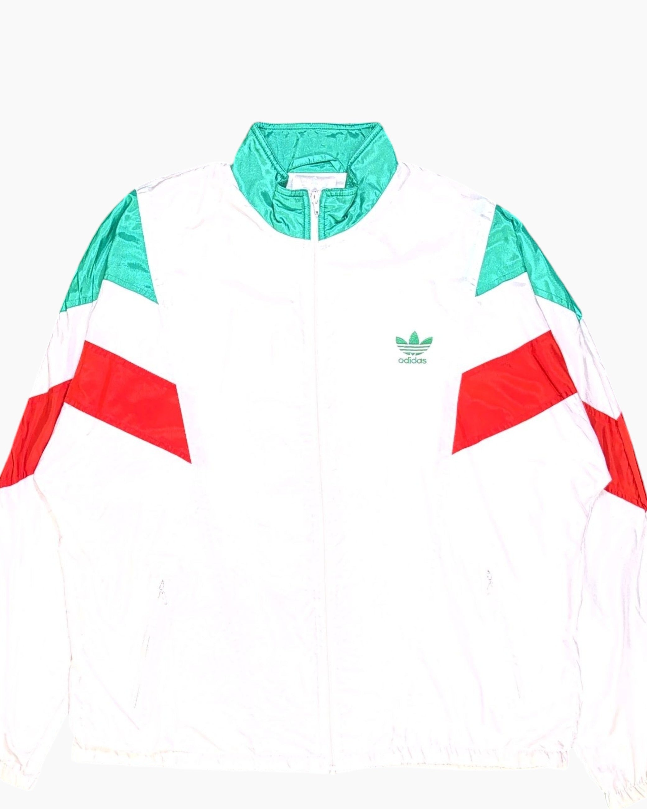 ジャケット・アウター 80-90s adidas White x Green Nylon Jacket 80-90s adidas White x Green Nylon Jacket 90s Adidas Equipment