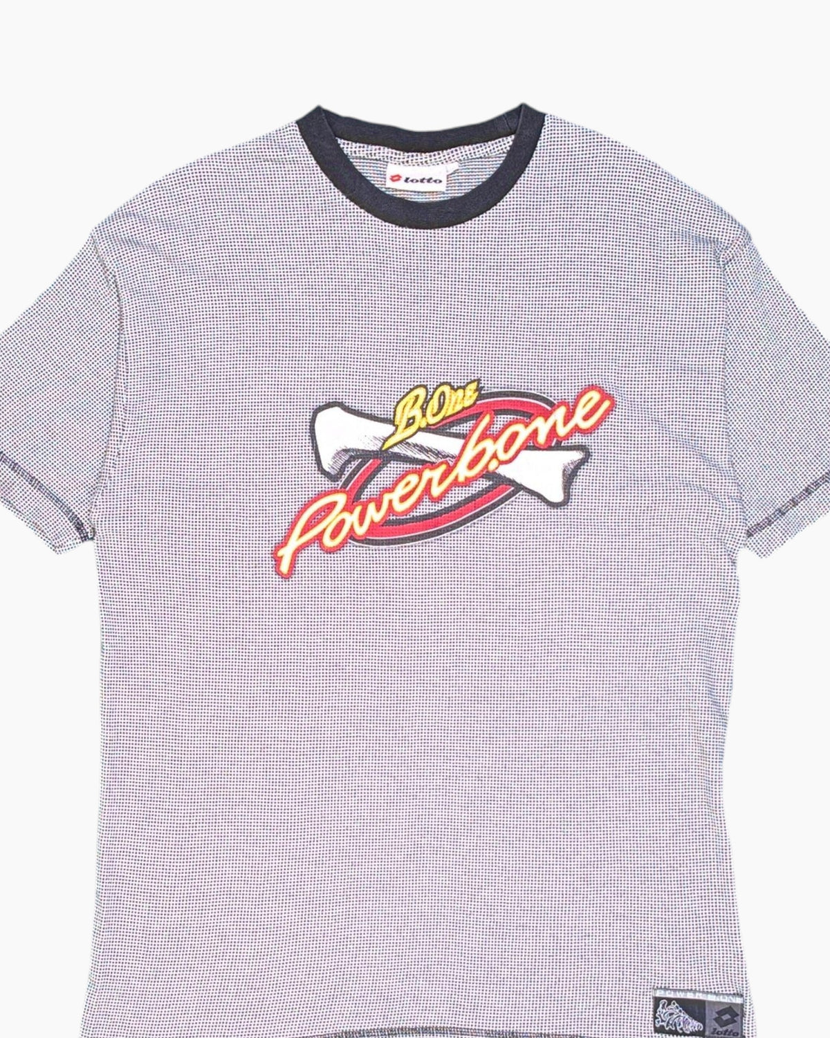 Vintage Lotto Graphic T-Shirt US XL Streetwear – Multicolor Patch 