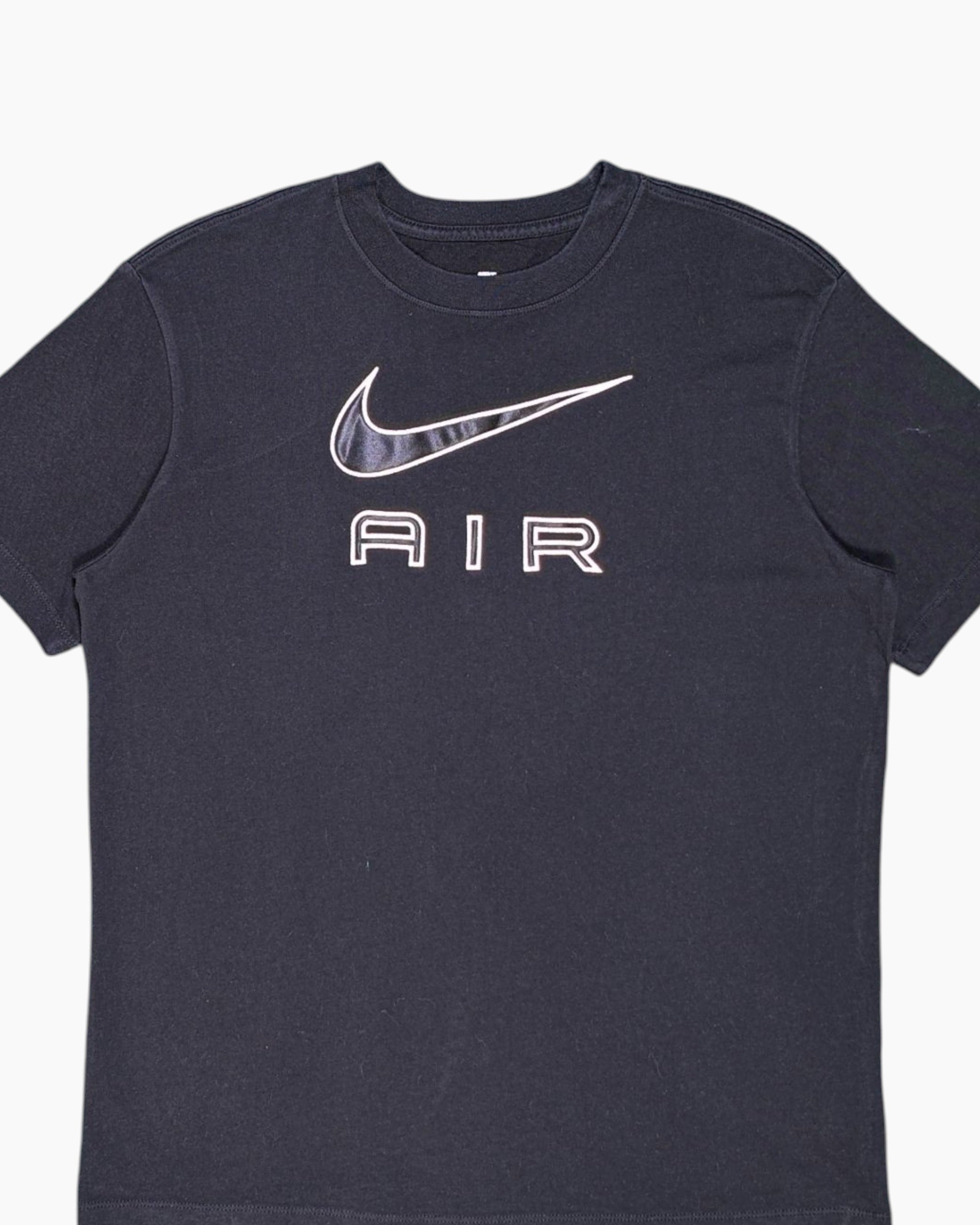 Front-detail-1 Pre-owned Nike Graphic T-Shirt – Black Printed Logo