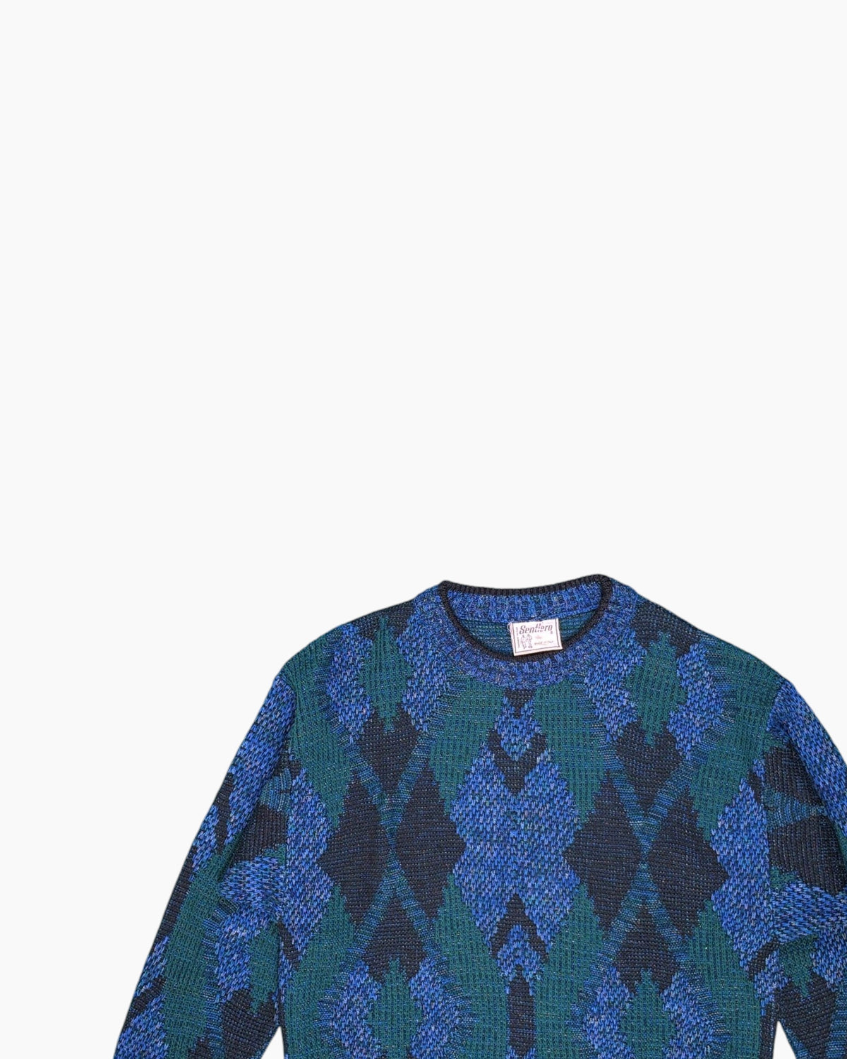 Vintage 80s/90s Sentiero Pullover Sweater Size 7 Retro Streetwear 