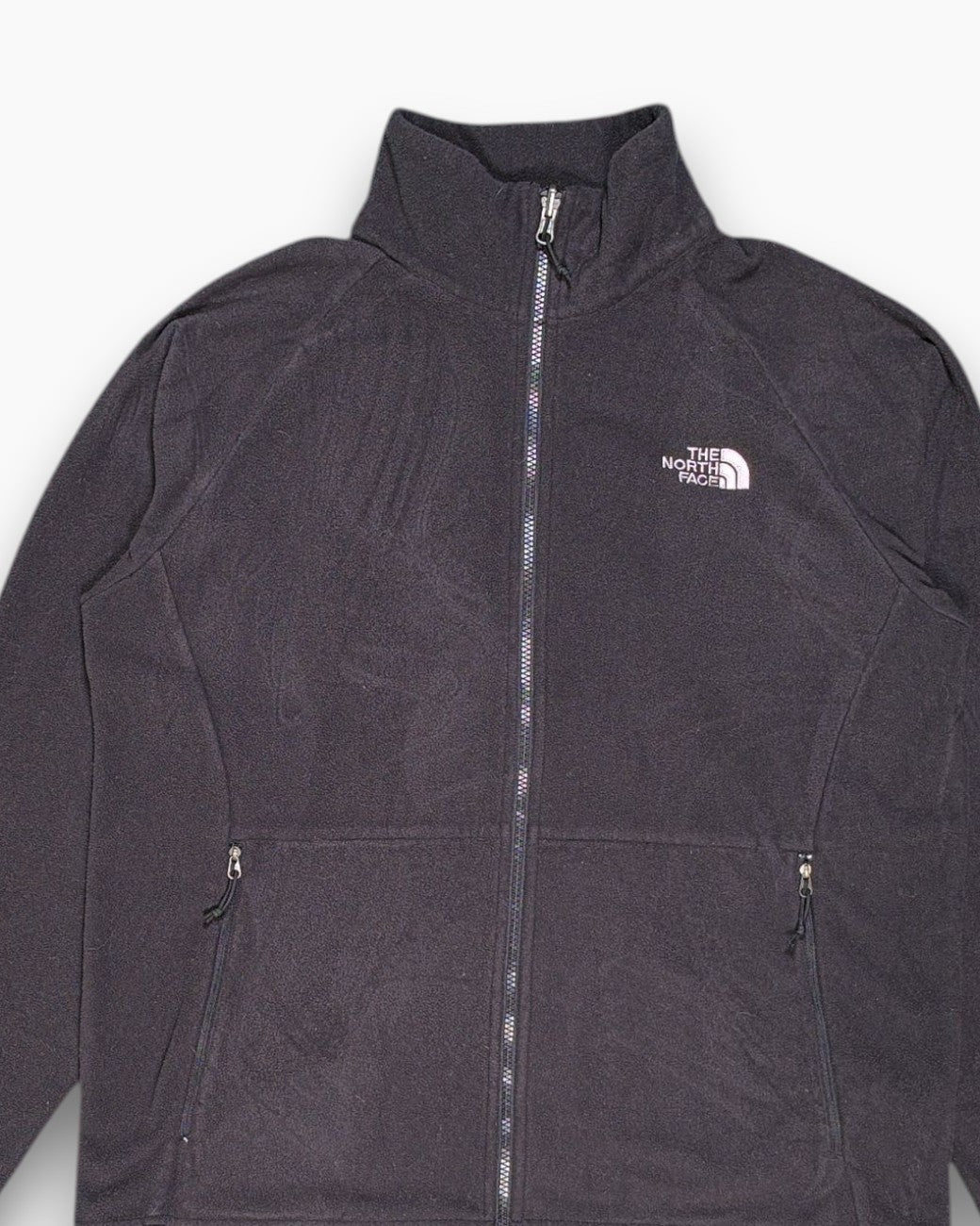 Front-detail-1 Pre-owned THE NORTH FACE Full-Zip Fleece Jacket – Black (Men's M)