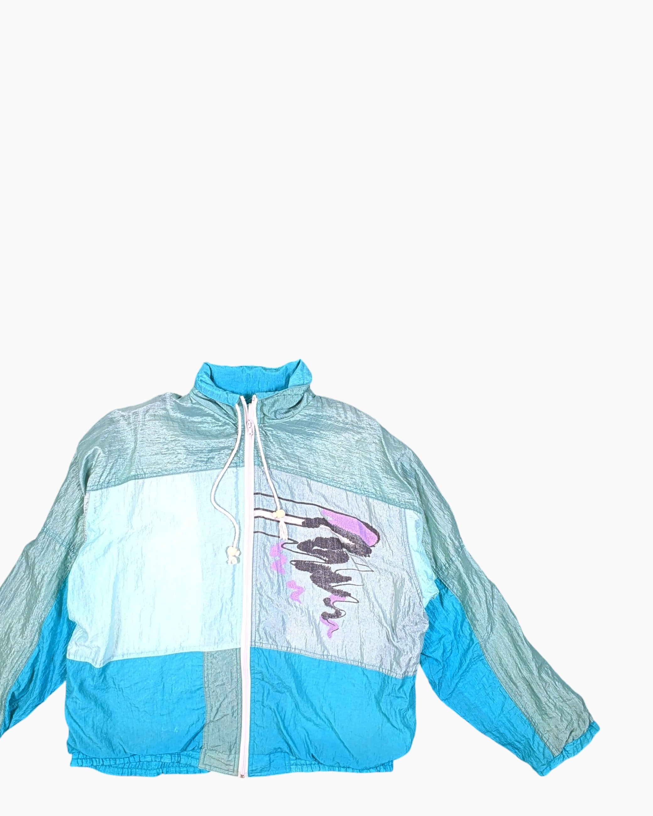 Vintage 80s/90s Unknown Windbreaker Jacket Size 52 Retro
