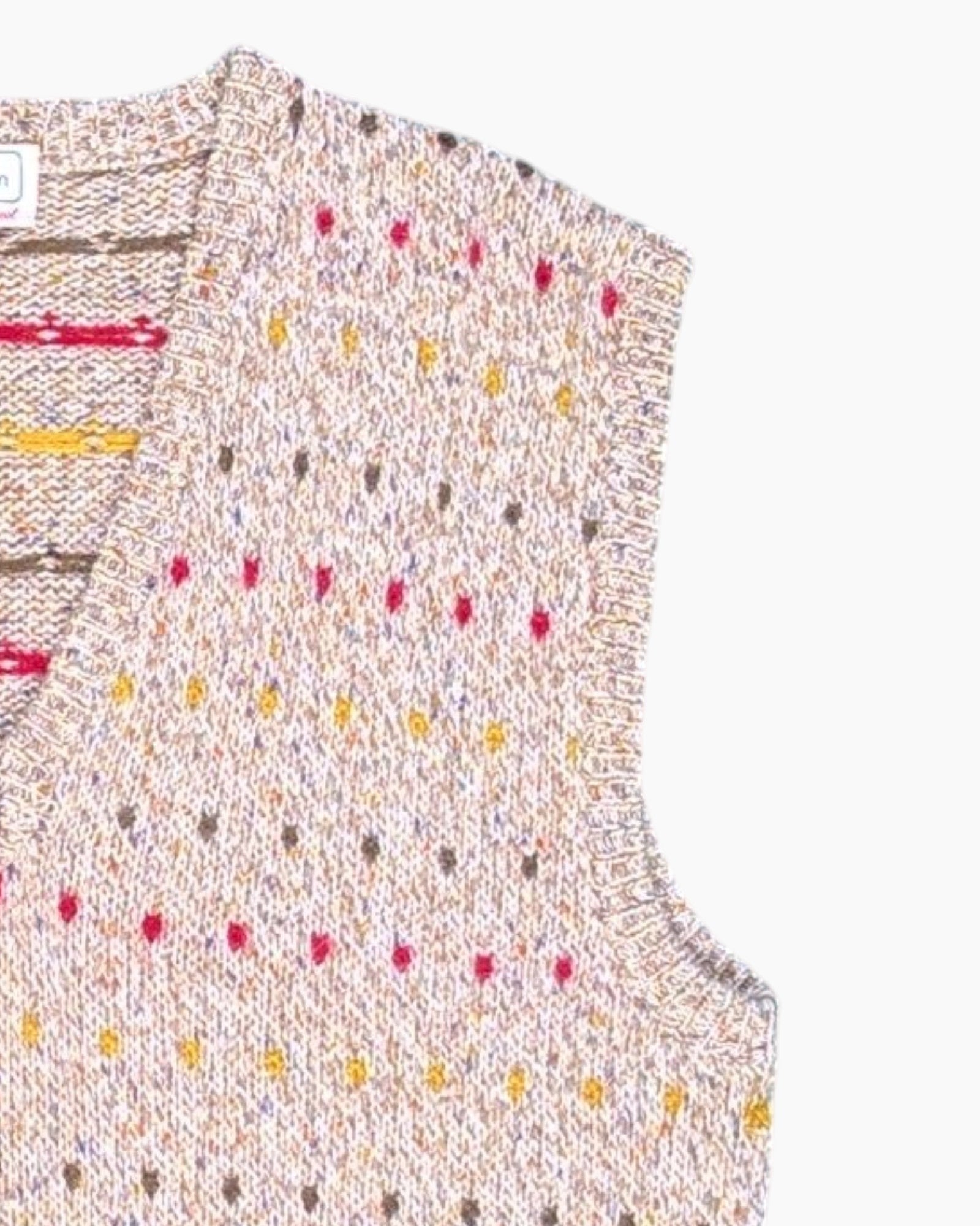 Vintage Benetton Pullover Sweater Vest M Retro Fair Isle | ThriftTale