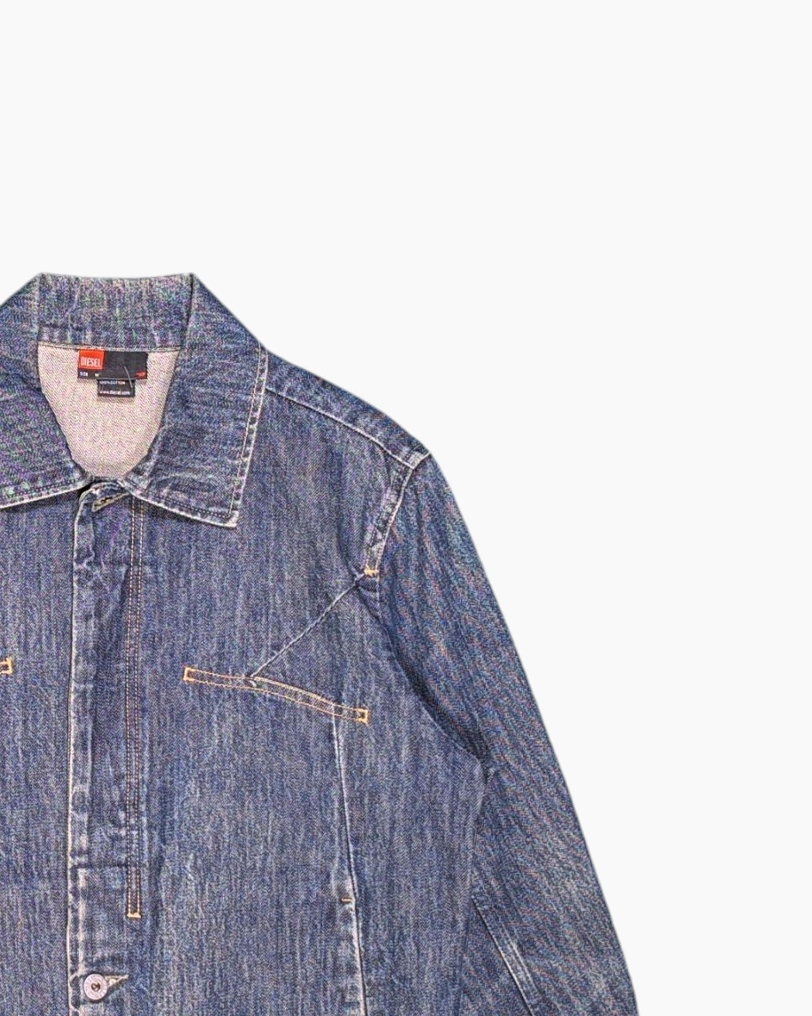 Vintage Y2K DIESEL Denim Jacket M Relaxed Streetwear | ThriftTale
