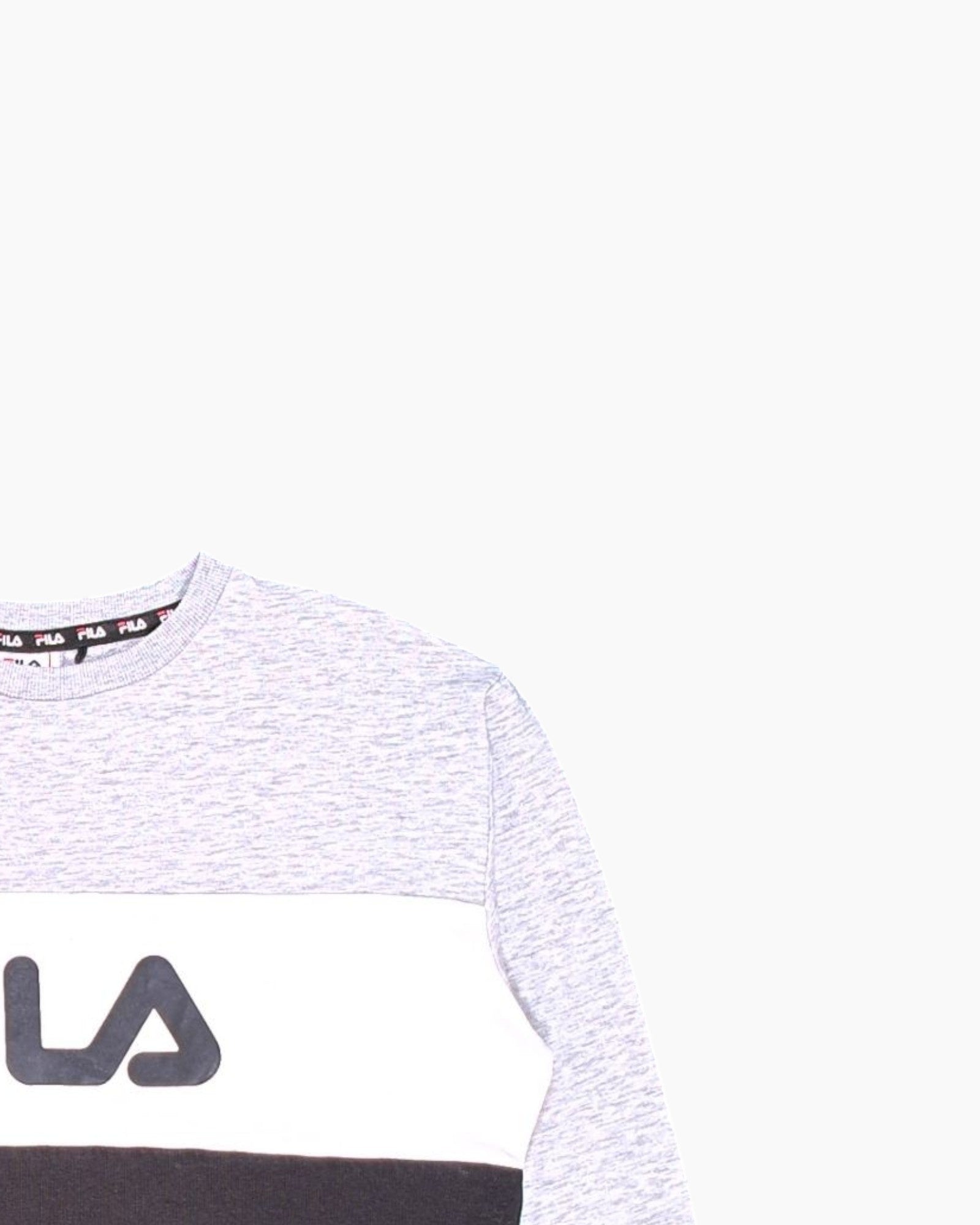 Front-detail-2 Pre-owned FILA Crewneck Sweatshirt – Multicolor Colorblock