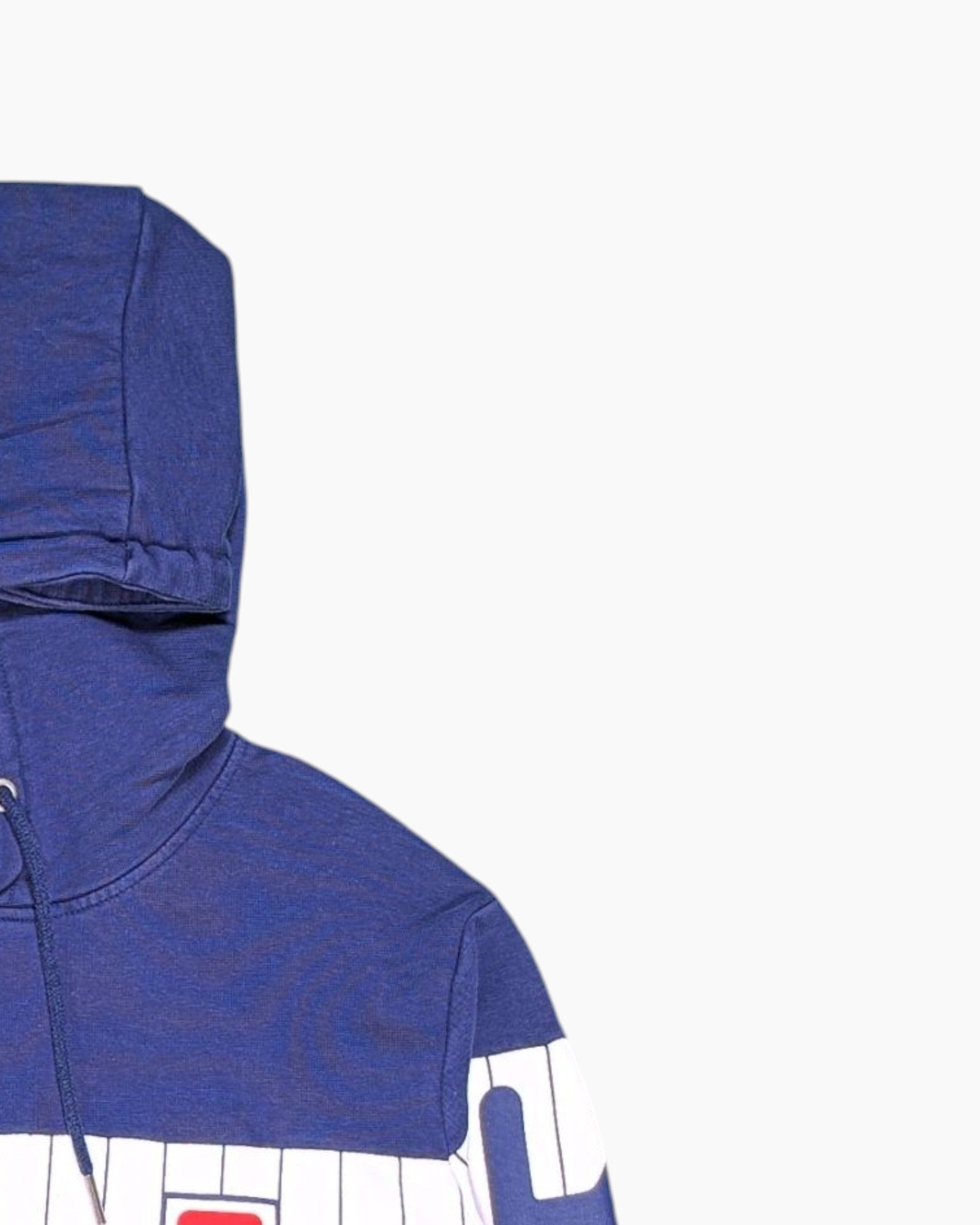 Front-detail-2 Pre-owned FILA Pullover Hoodie – Multicolor Colorblock