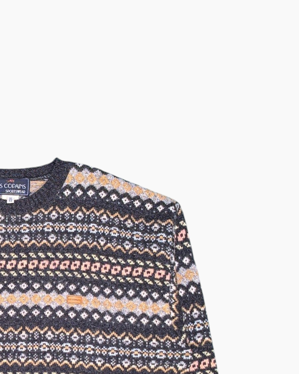 Vintage LES COPAINS Pullover Sweater VI/54 – Multicolor Fair Isle 