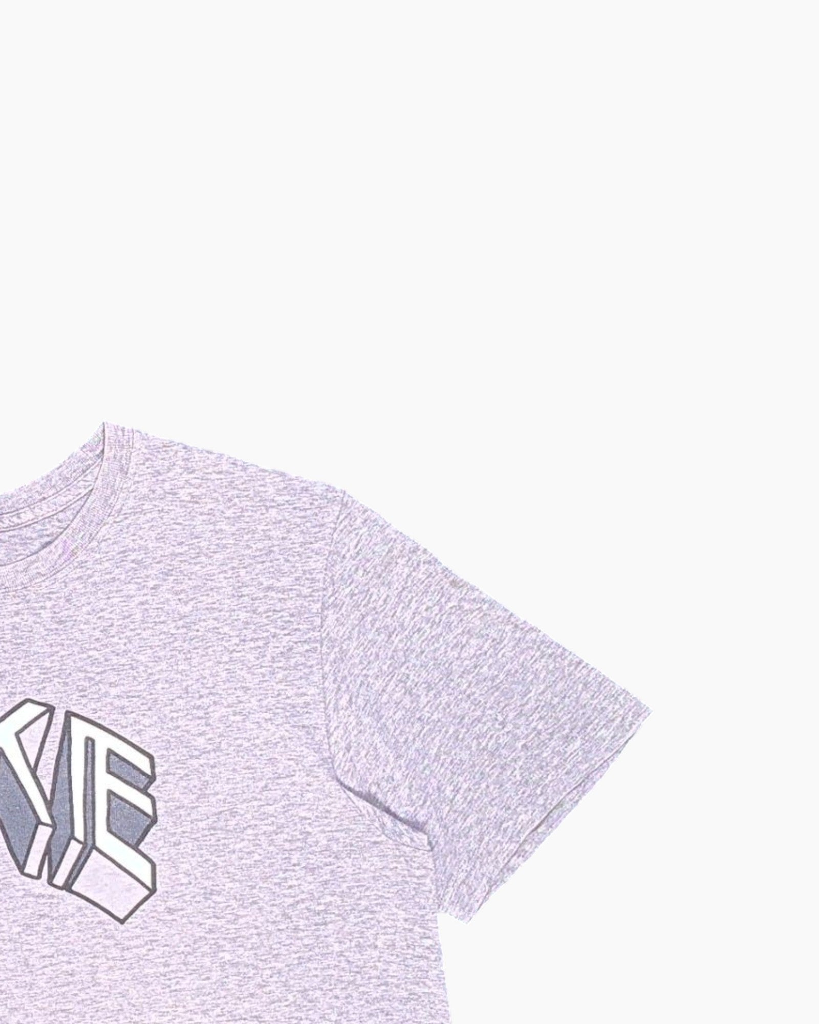 Front-detail-2 Pre-owned Nike Graphic T-Shirt – Gray 3D Block NIKE