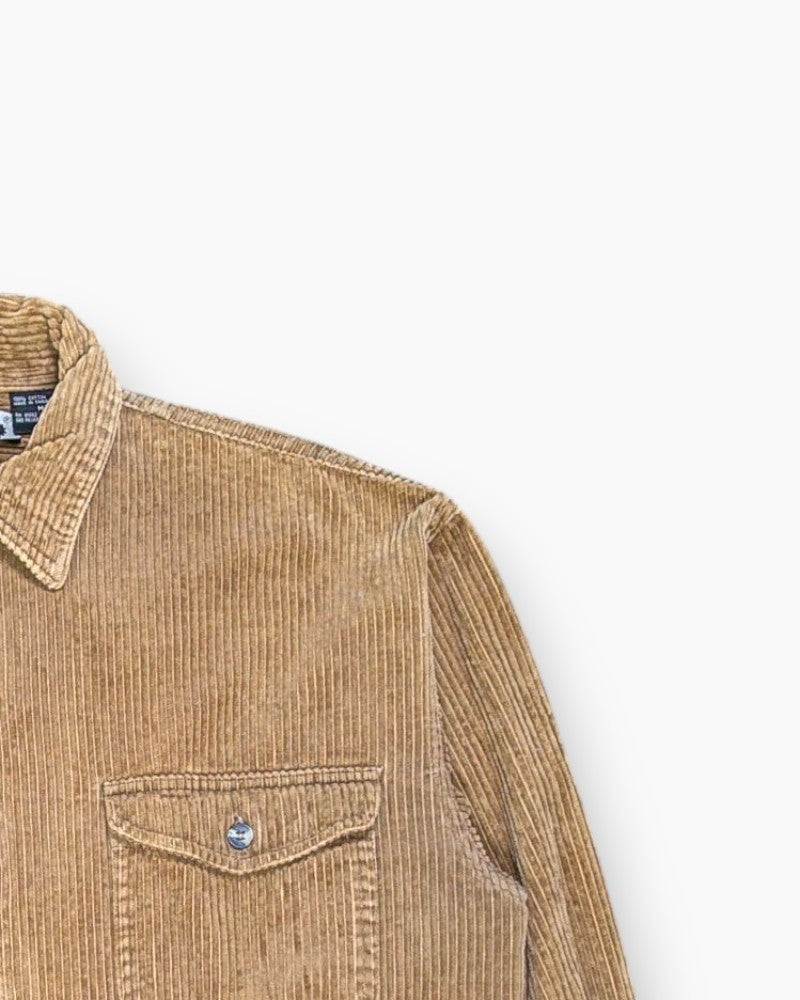 Vintage 90s PROTEST CLOTHING Corduroy Shirt Jacket M Workwear