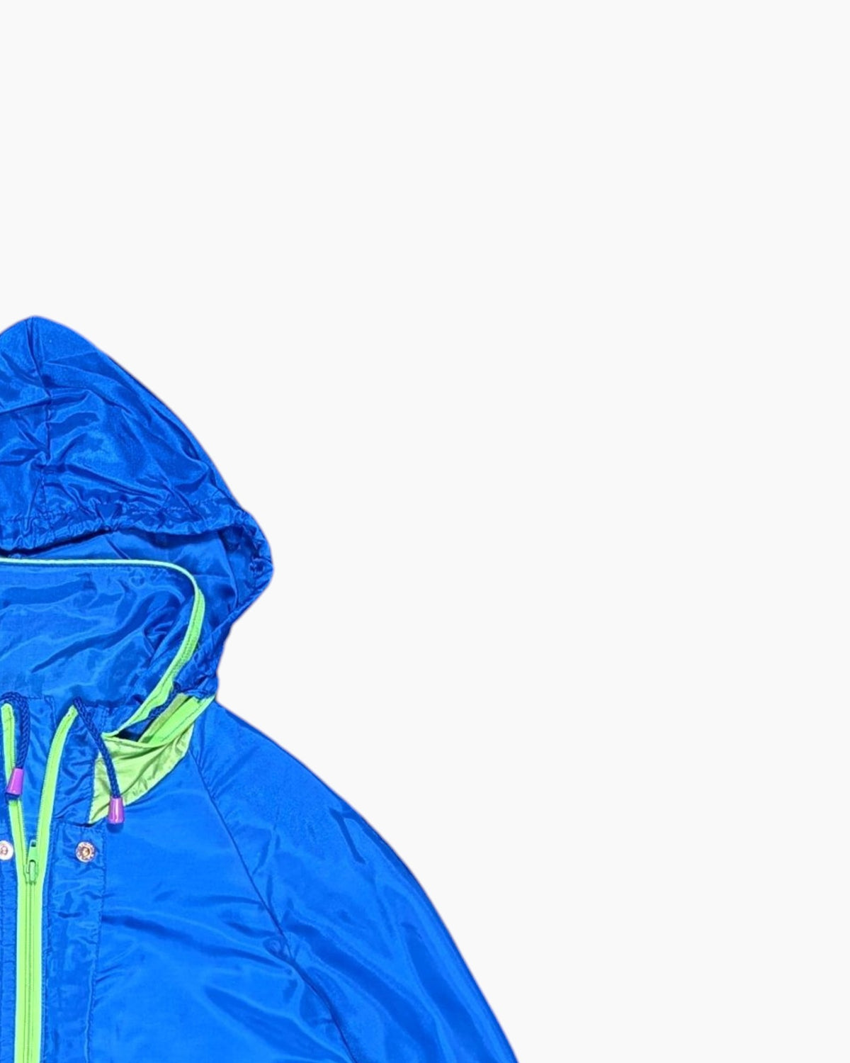 Vintage 80s/90s rukka Hooded Windbreaker Jacket L Retro Sportswear 