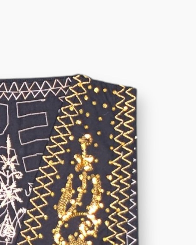 Front-detail-2 Pre-owned Unknown Bandana / Headscarf – Multicolor Decorative Print