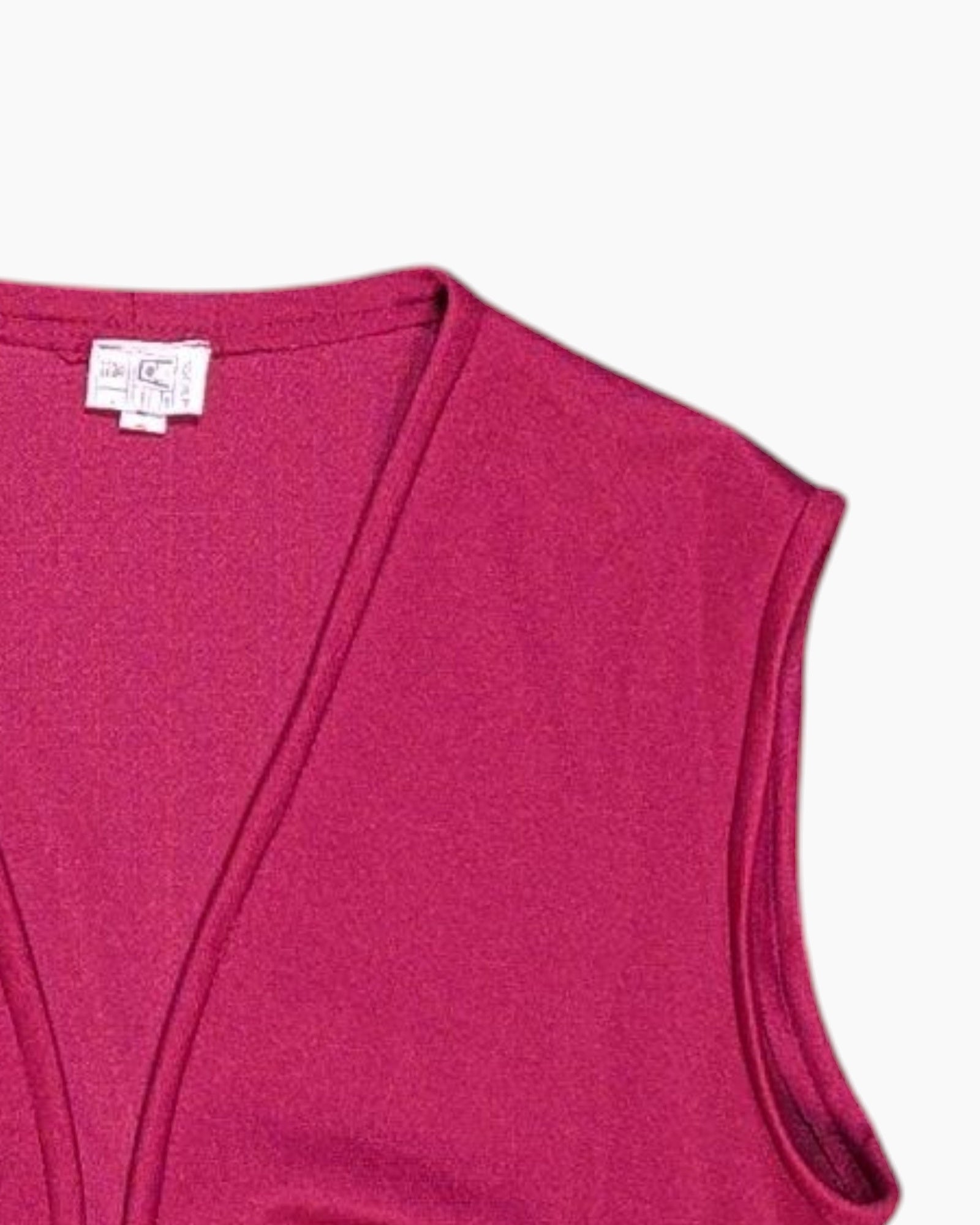 Front Detail 2 Pre-owned Unknown Sleeveless Top – Pink Crop Top (Size M)