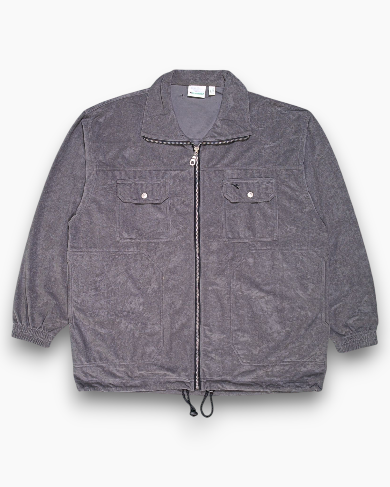 Vintage DIADORA Hooded Zip Jacket I 52 (Relaxed) Streetwear