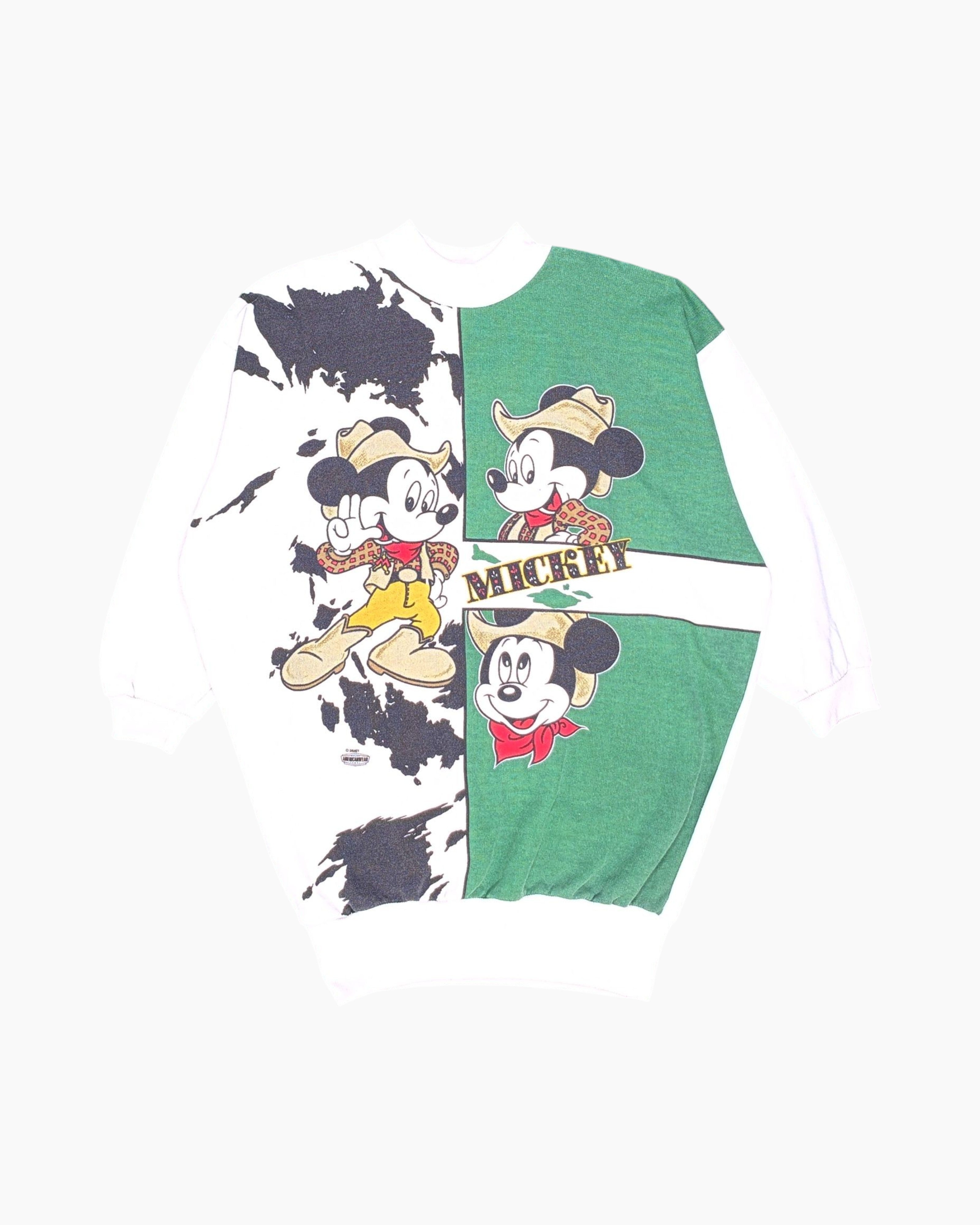 Front Vintage 80s/90s DISNEY Graphic Sweatshirt – White Cowhide Panel (Thrifted)
