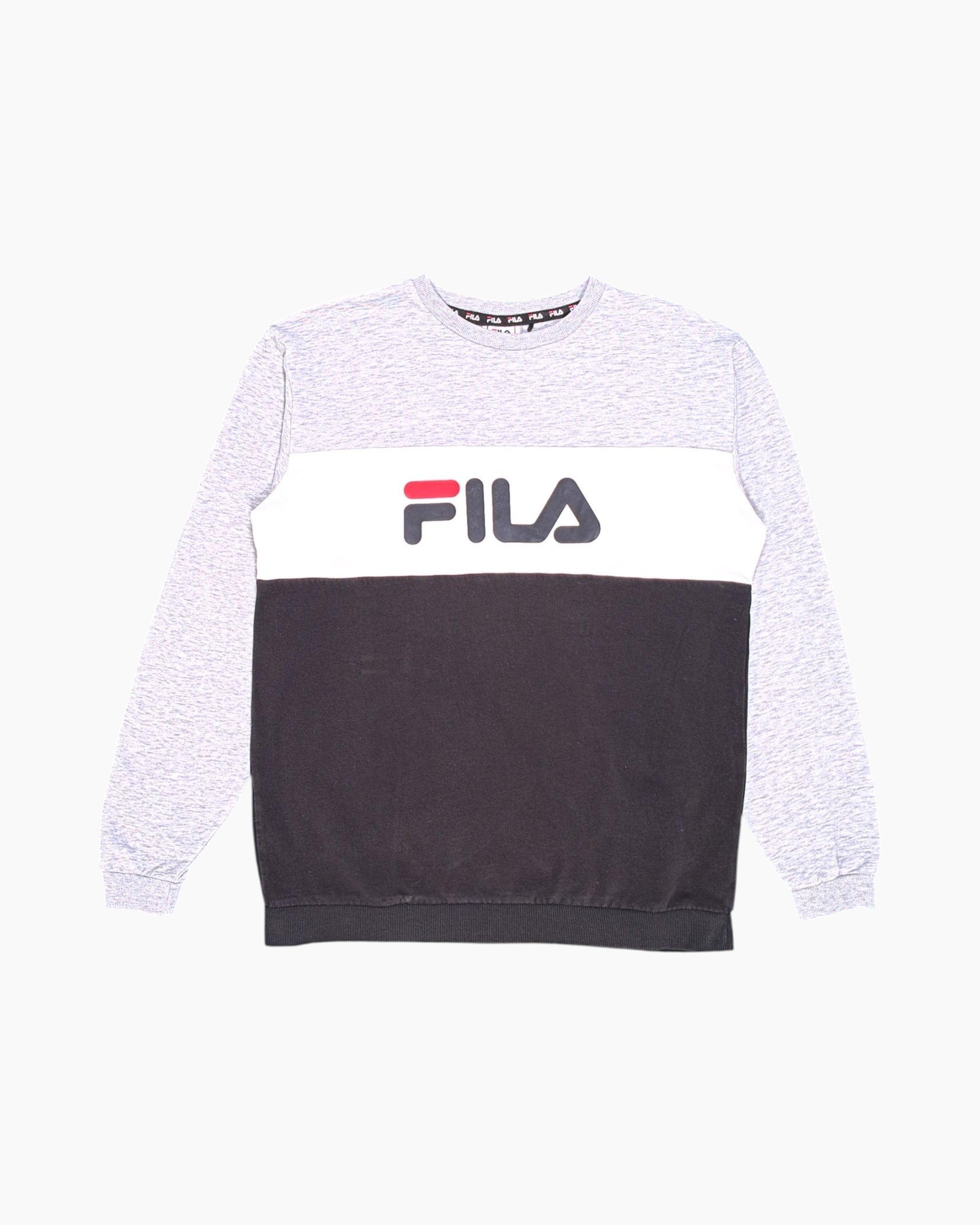 Front Pre-owned FILA Crewneck Sweatshirt – Multicolor Colorblock