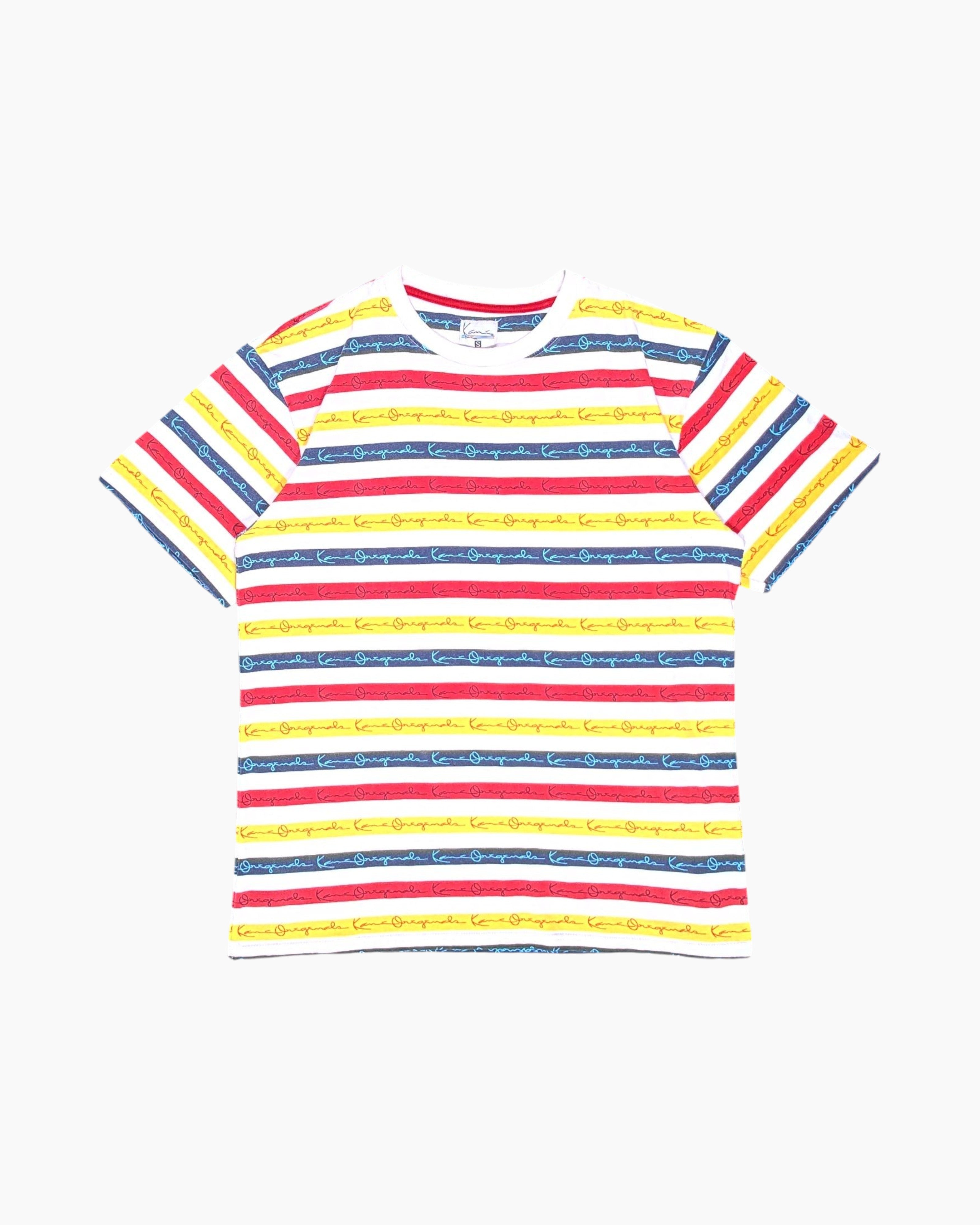 Front Pre-owned Kamik Graphic T-Shirt – Multicolor All-over Stripes