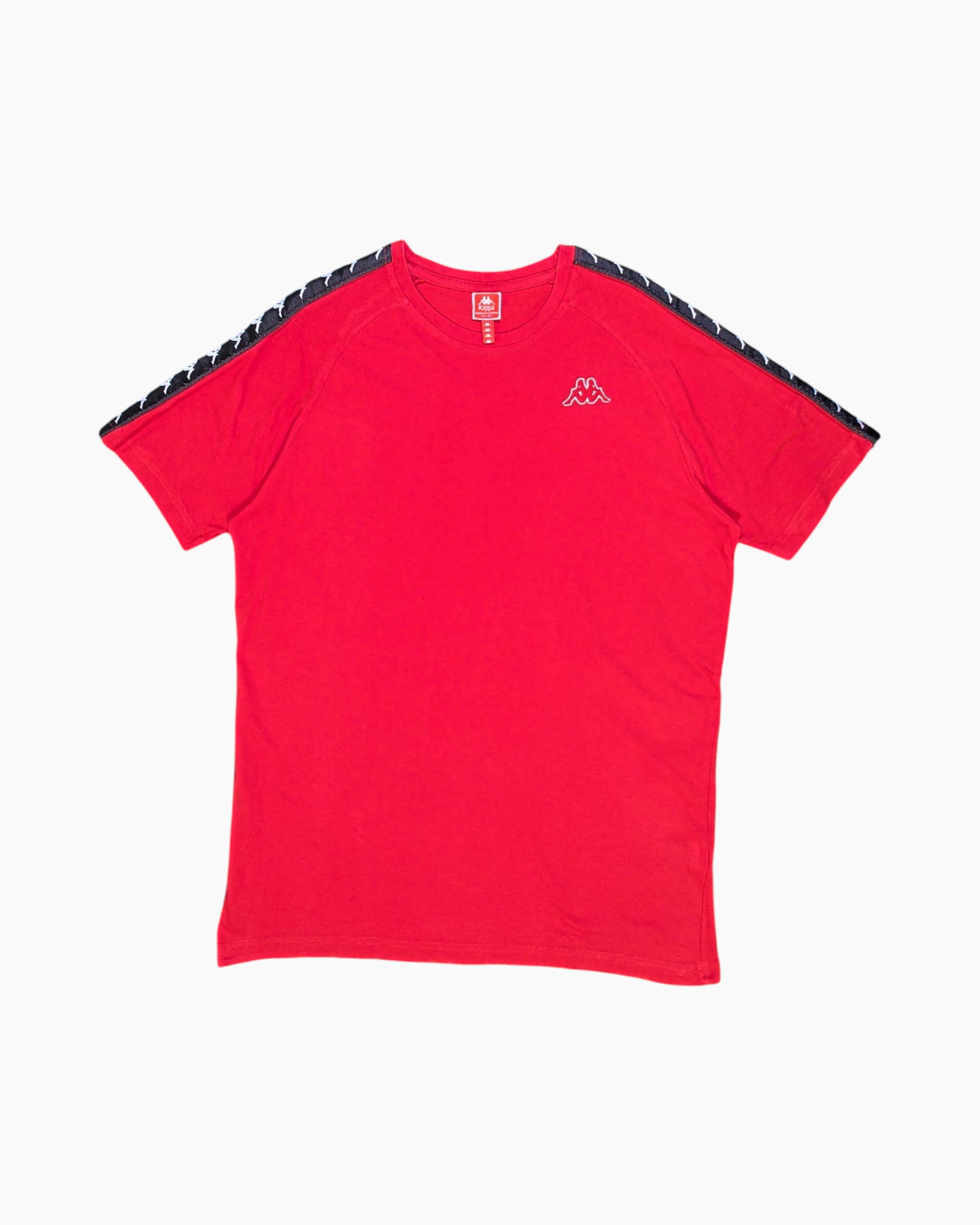 Front Pre-owned Kappa Graphic T-Shirt – Red Logo Embroidery