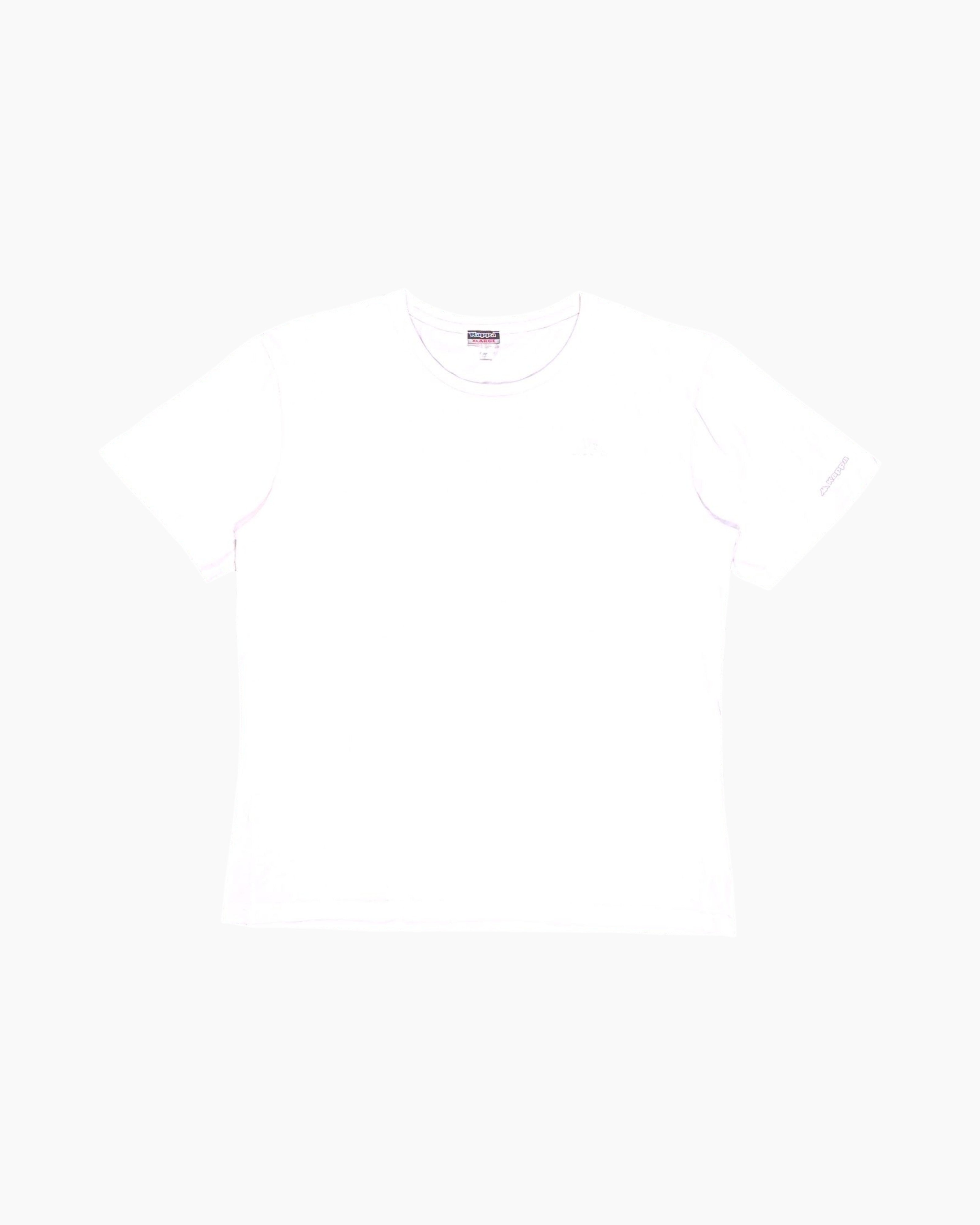 Front Pre-owned Kappa T-Shirt – White Crew Neck (XL)