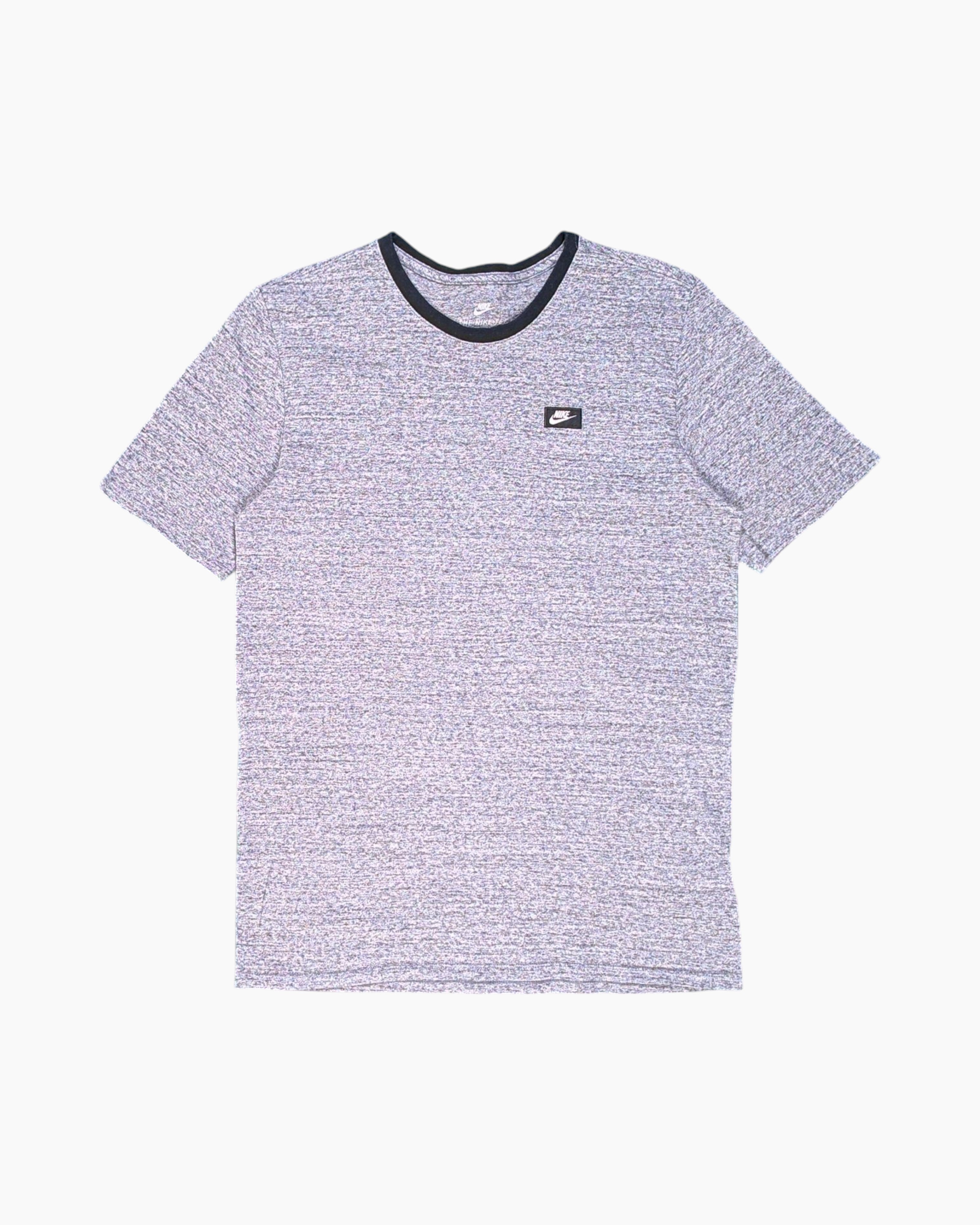 Front Pre-owned Nike Graphic T-Shirt – Gray Chest Swoosh