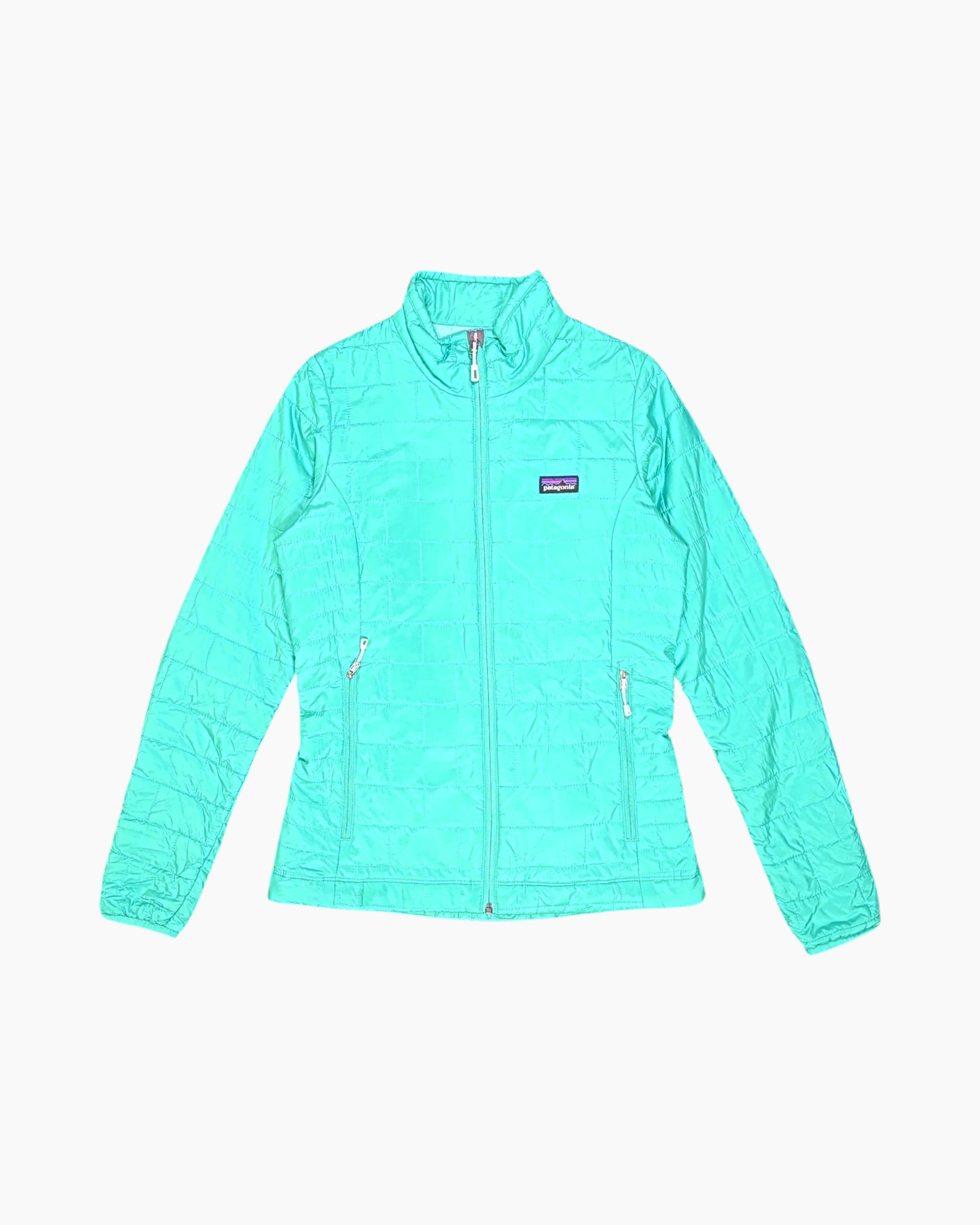Front Pre-owned Patagonia Quilted Jacket – Green Quilted Insulation