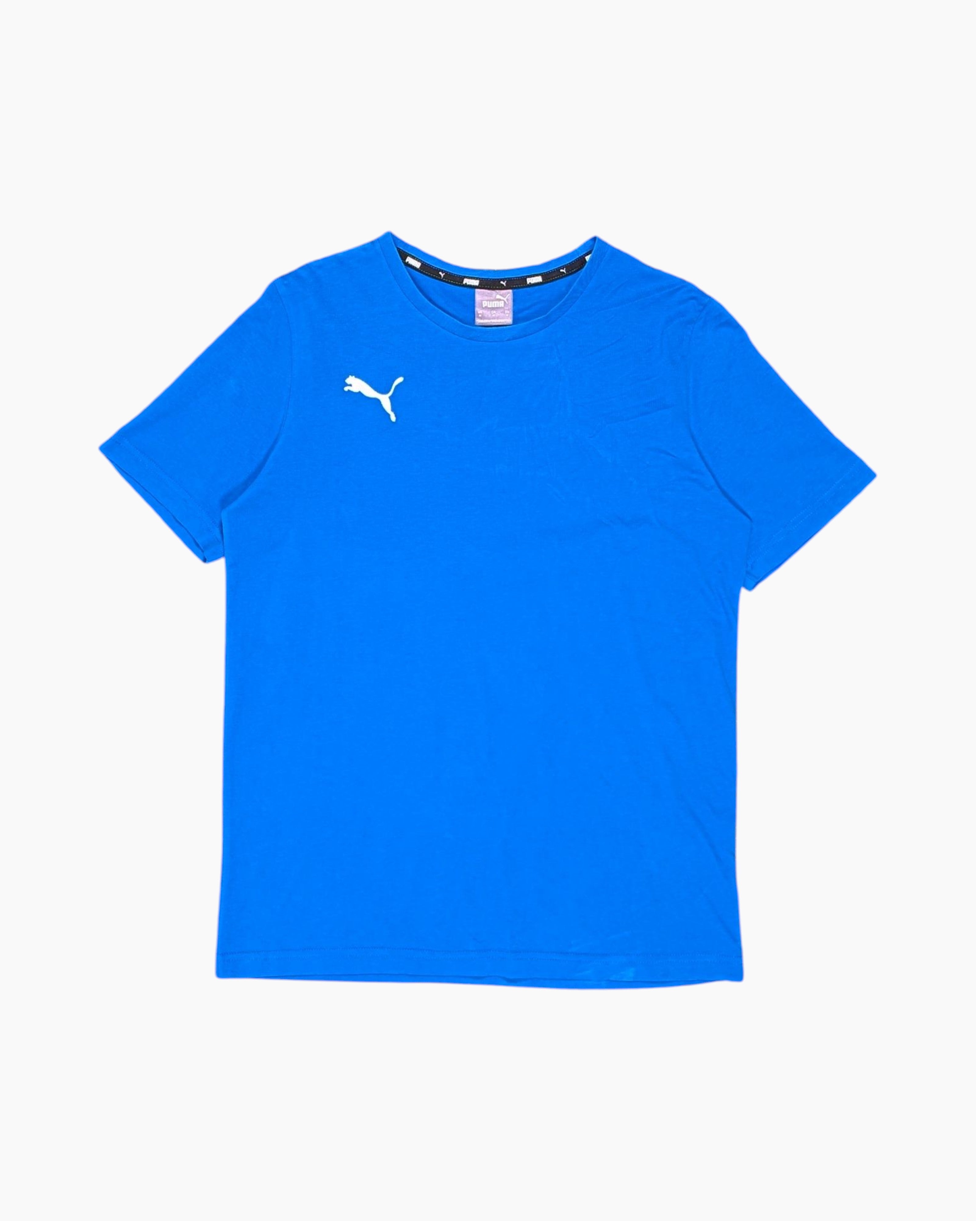 Front Pre-owned PUMA Graphic T-Shirt – Blue Printed Logo