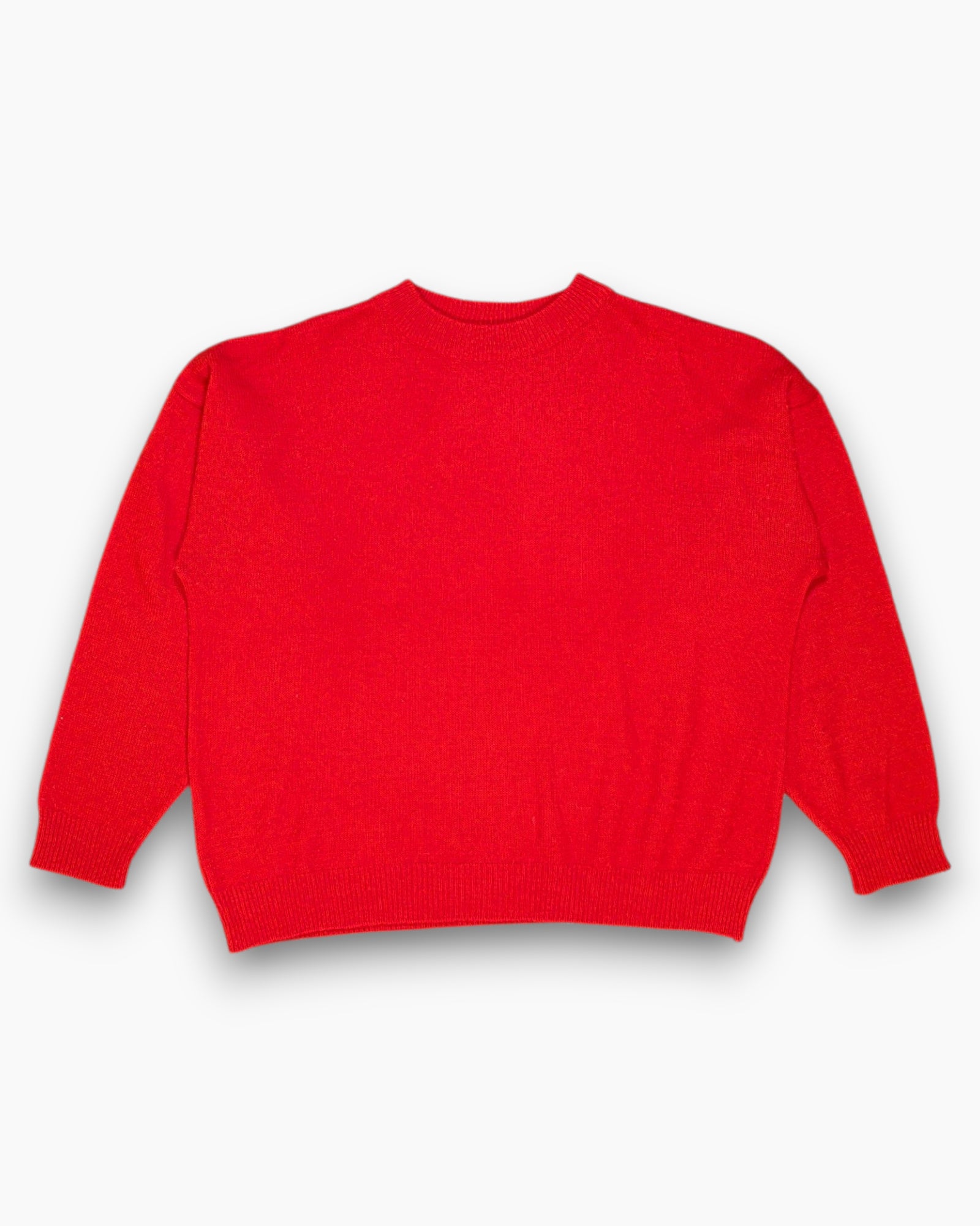 Front Vintage 80s/90s PUMA Pullover Sweater – Red (Boxy Sportswear) 