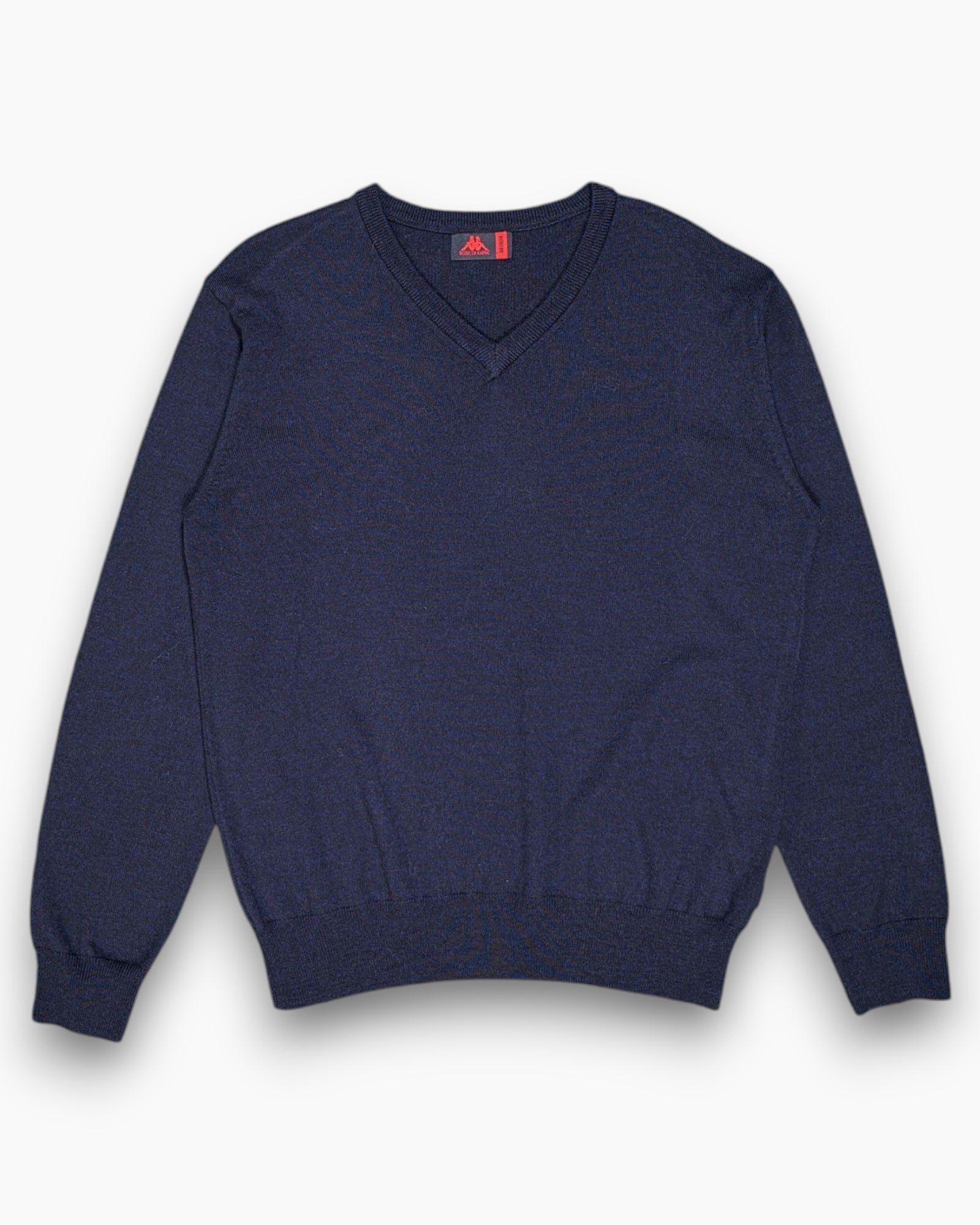 Front Pre-owned ROBE DI KAPPA Pullover Sweater – Navy V-neck (M)