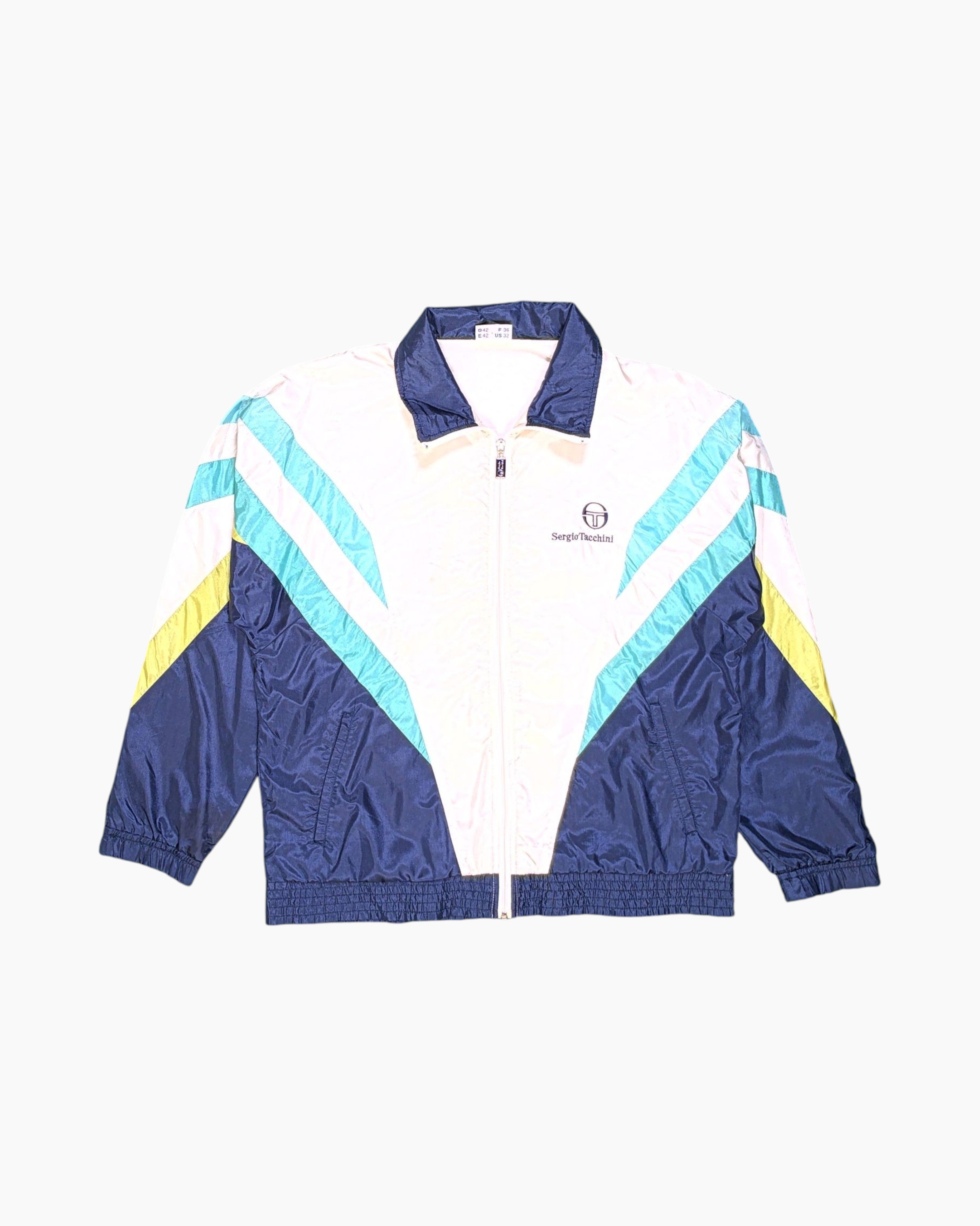 Vintage Sergio Tacchini Track Jacket 42 Retro Sportswear | ThriftTale