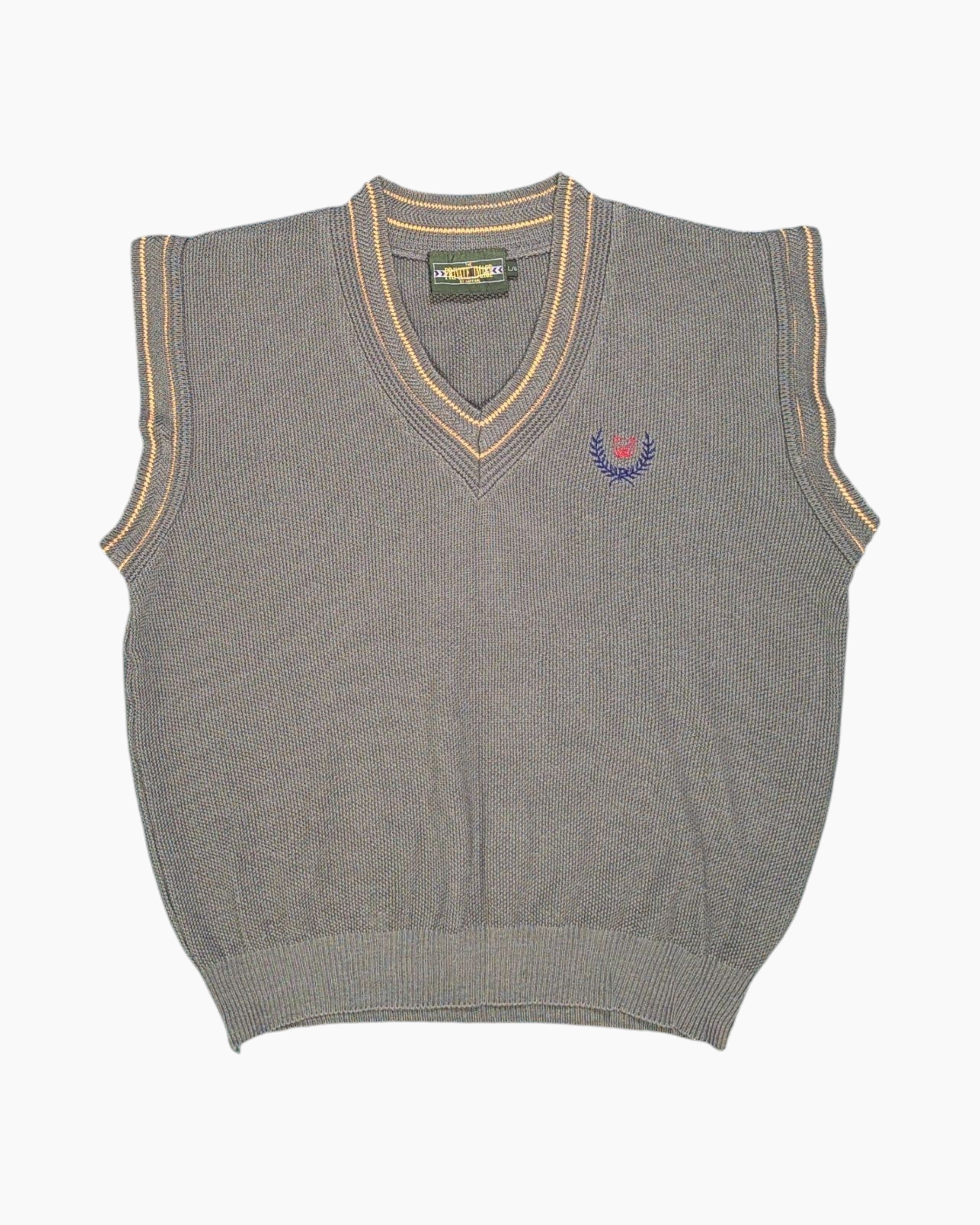 Vintage 80s/90s THE PRIVATE IMAGE Sweater Vest L/G Retro Preppy