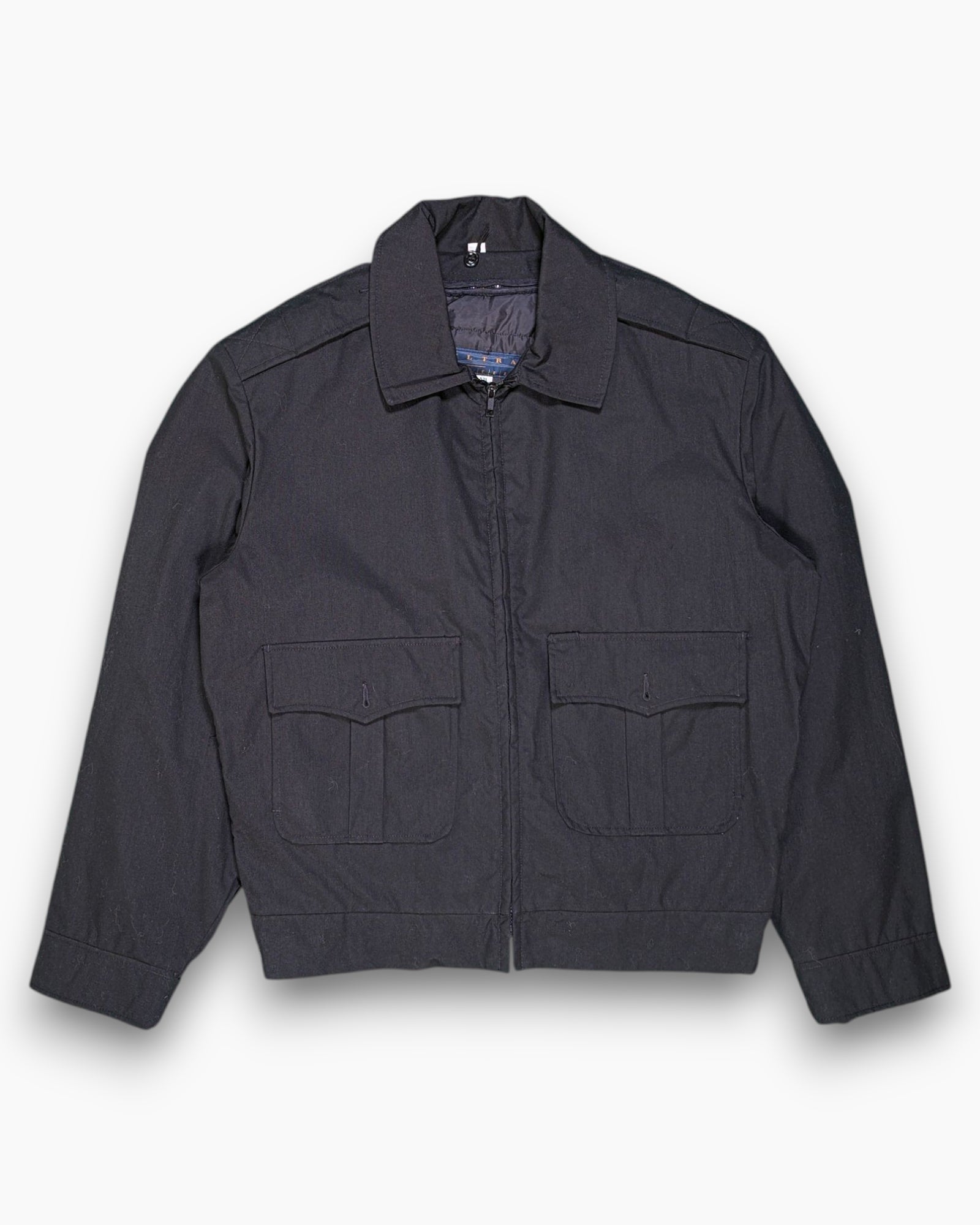 Front Vintage 80s/90s ULTRA Bomber Jacket – Black Workwear