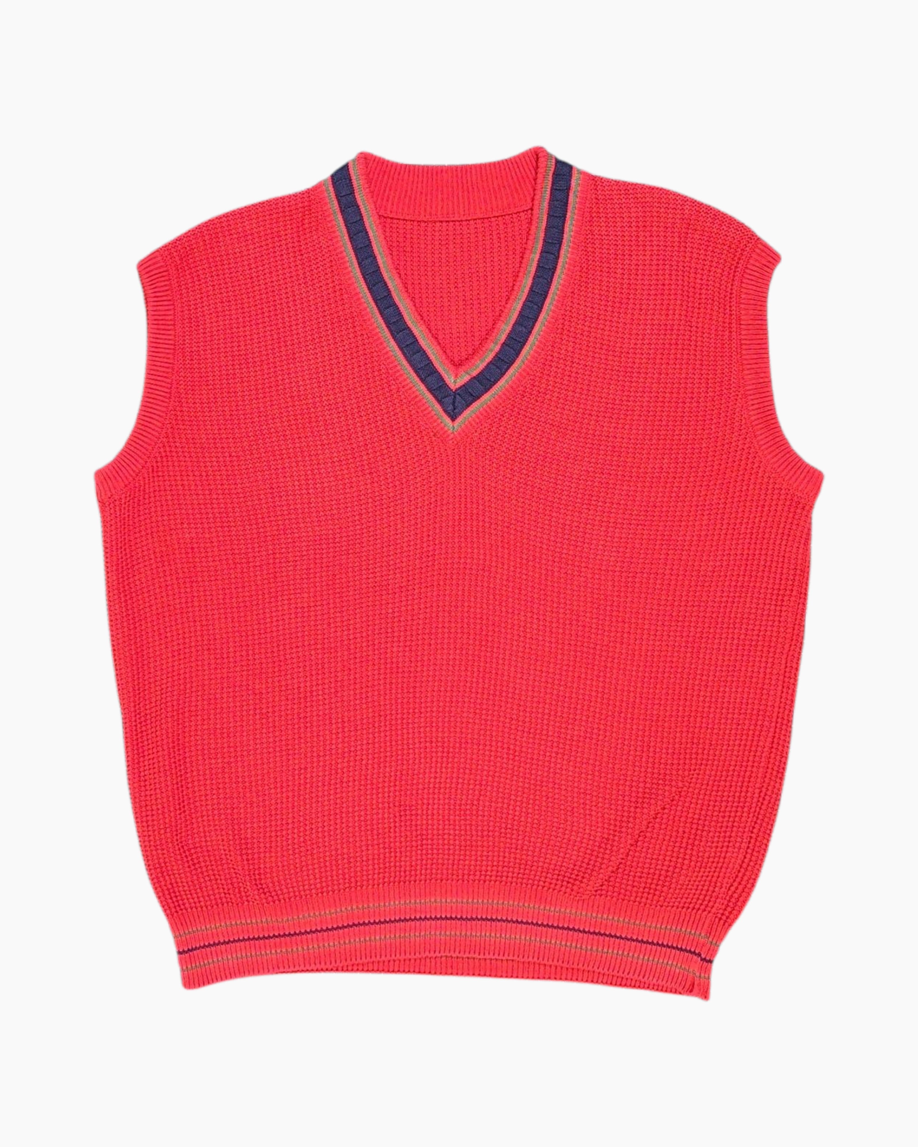 Vintage 80s/90s Unknown Knit Sweater Vest M Boxy Streetwear