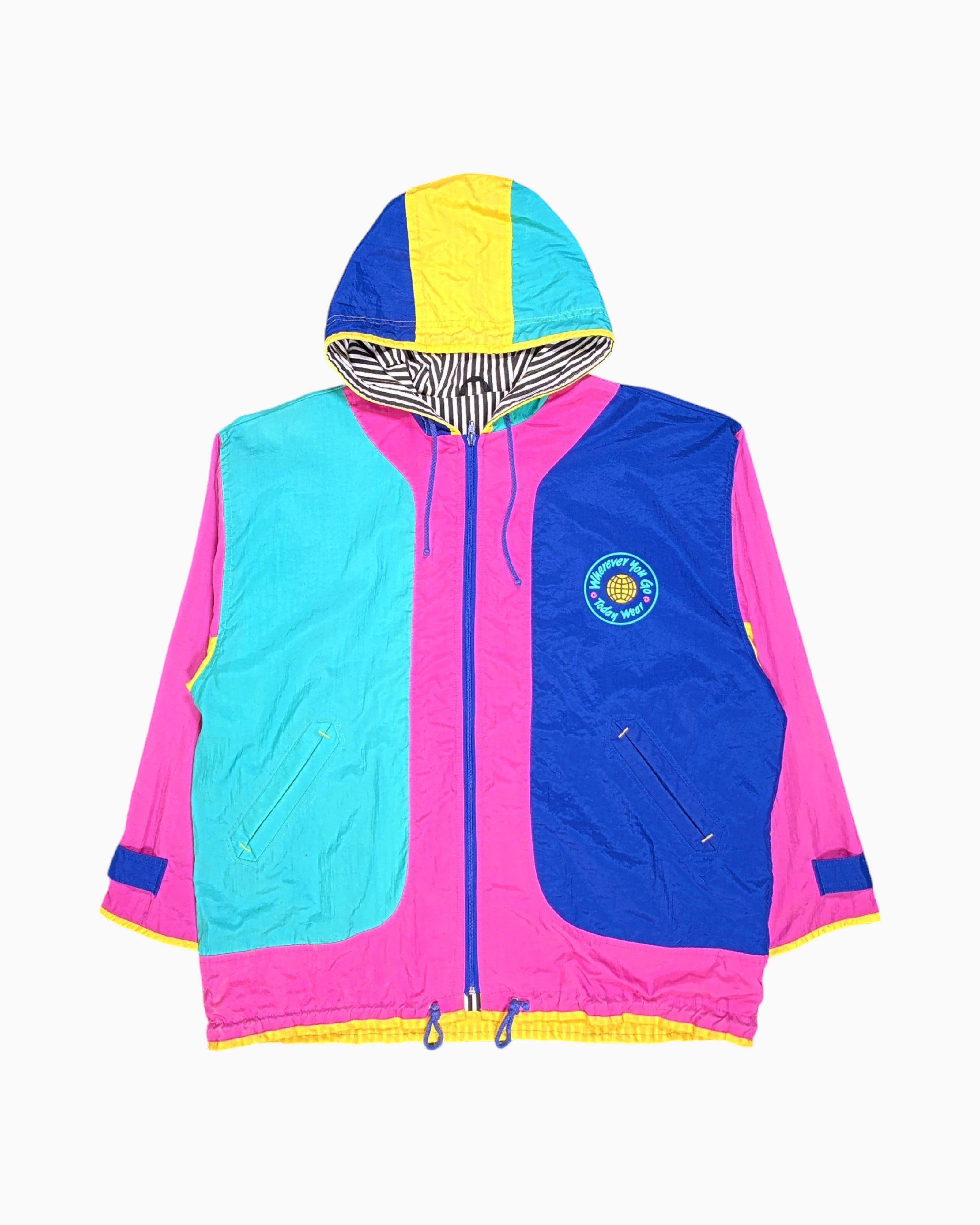 Vintage 80s/90s Unknown Windbreaker Jacket XL Streetwear | ThriftTale