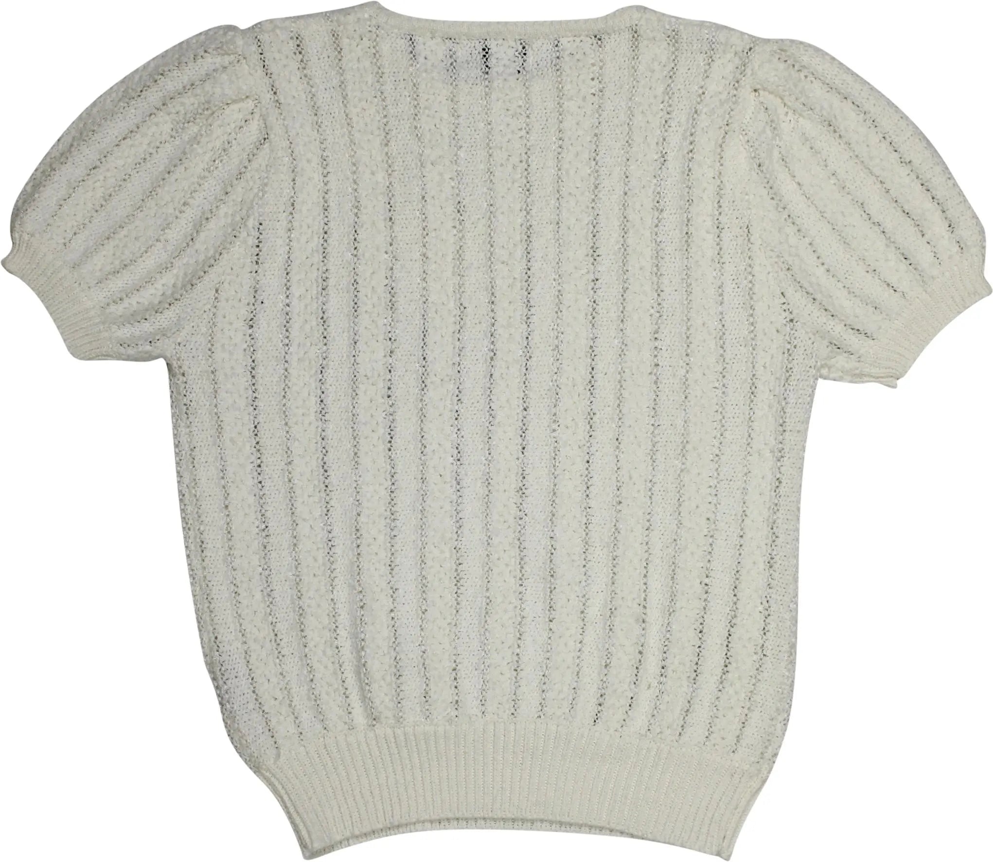 j.j. Browne - Knitted Puff Sleeve Jumper- ThriftTale.com - Vintage and second handclothing